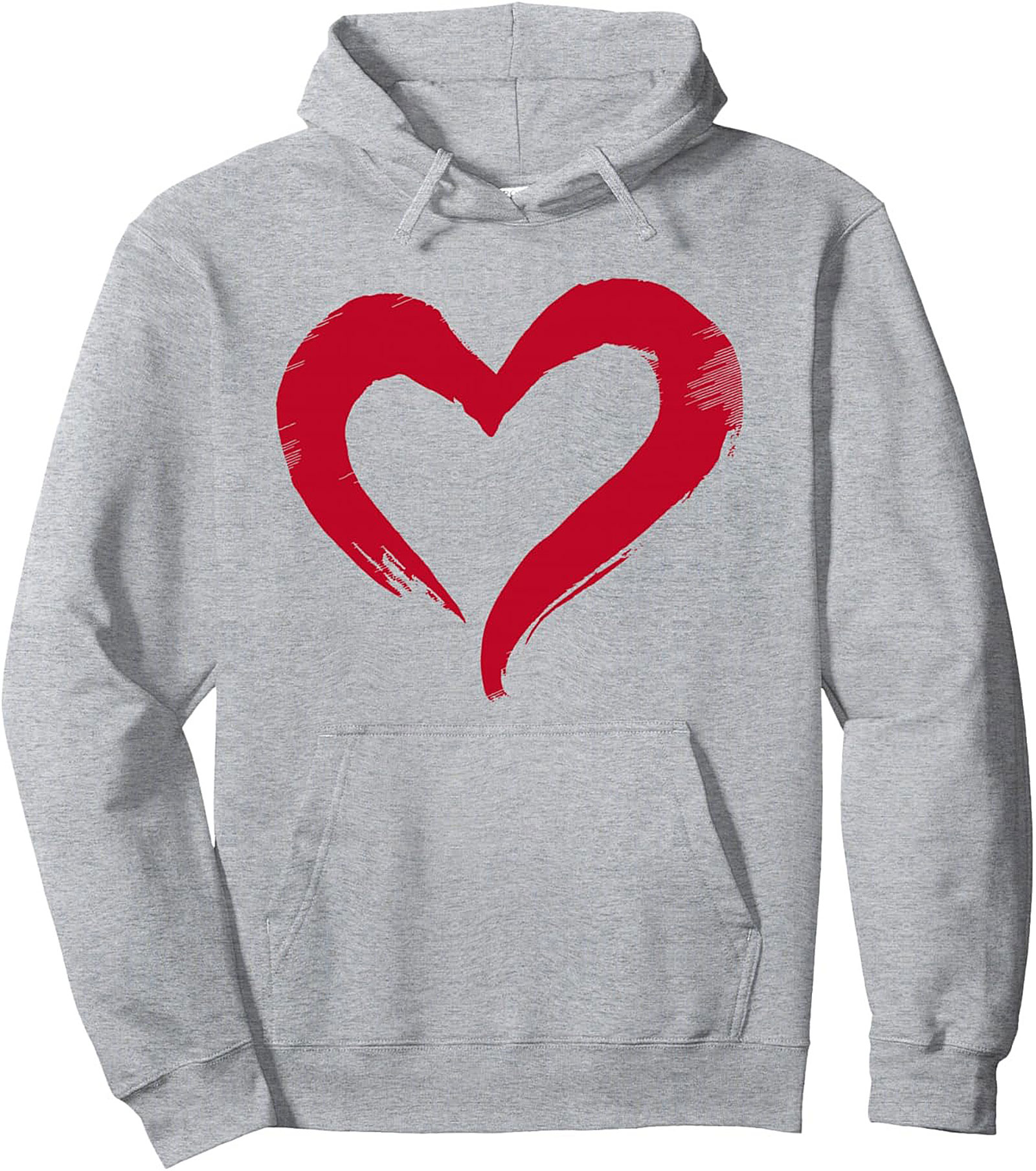 Brushstroke Heart Pullover Hoodie