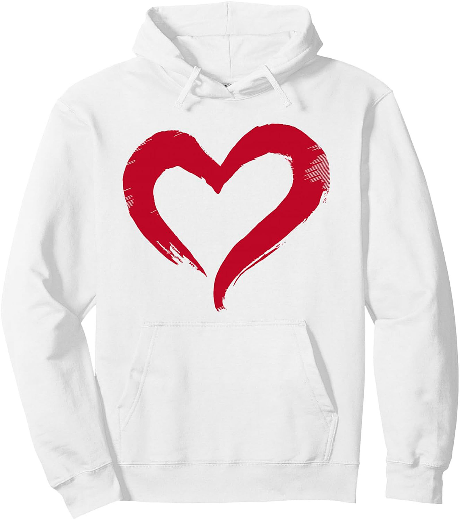 Brushstroke Heart Pullover Hoodie