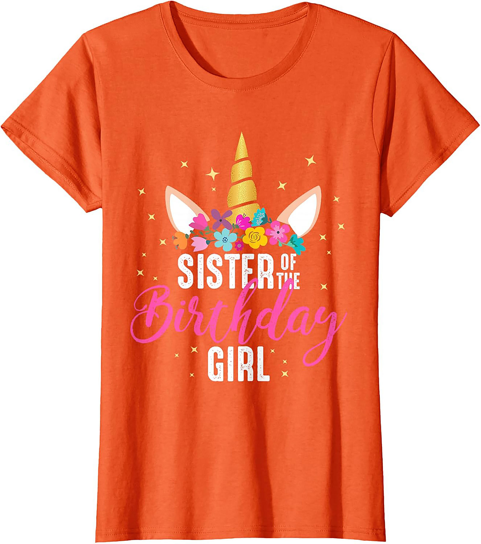 Unicorn Sister of the Birthday Girl T-shirt | Funny Tee