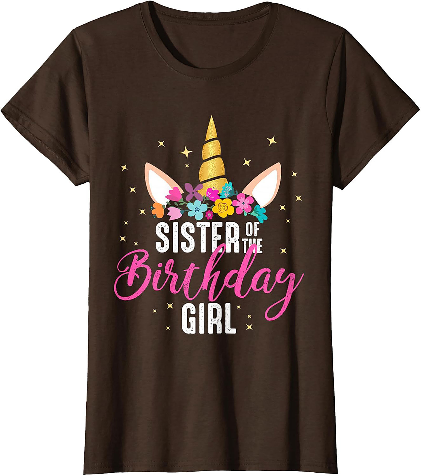 Unicorn Sister of the Birthday Girl T-shirt | Funny Tee
