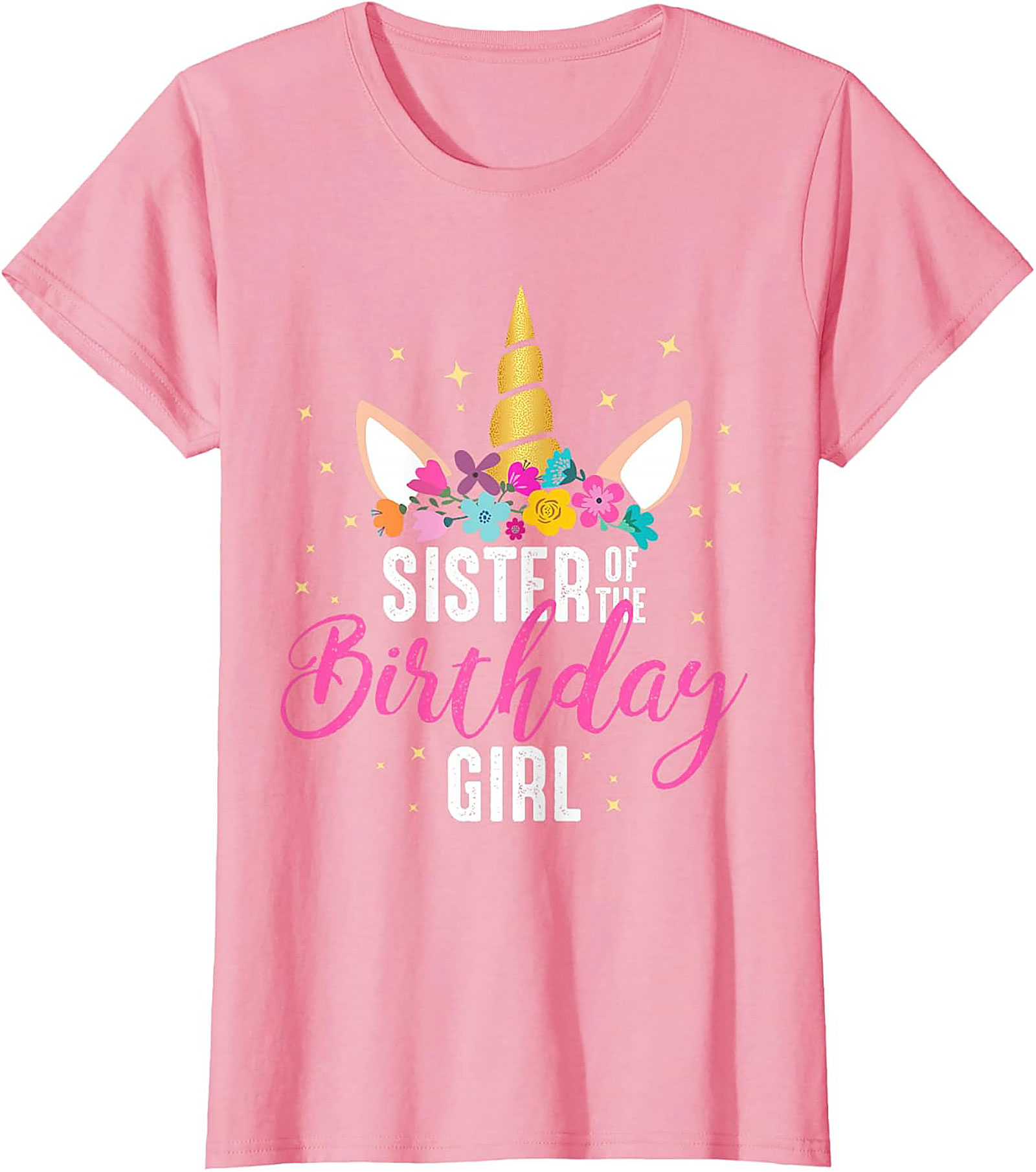 Unicorn Sister of the Birthday Girl T-shirt | Funny Tee