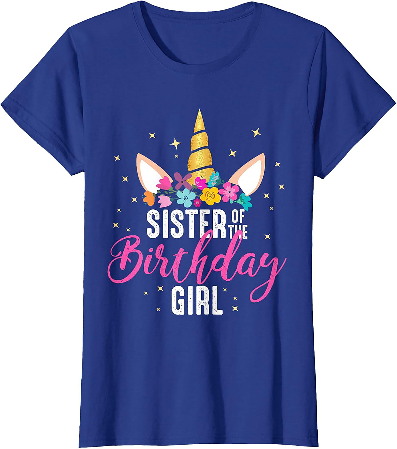 Unicorn Sister of the Birthday Girl T-shirt | Funny Tee