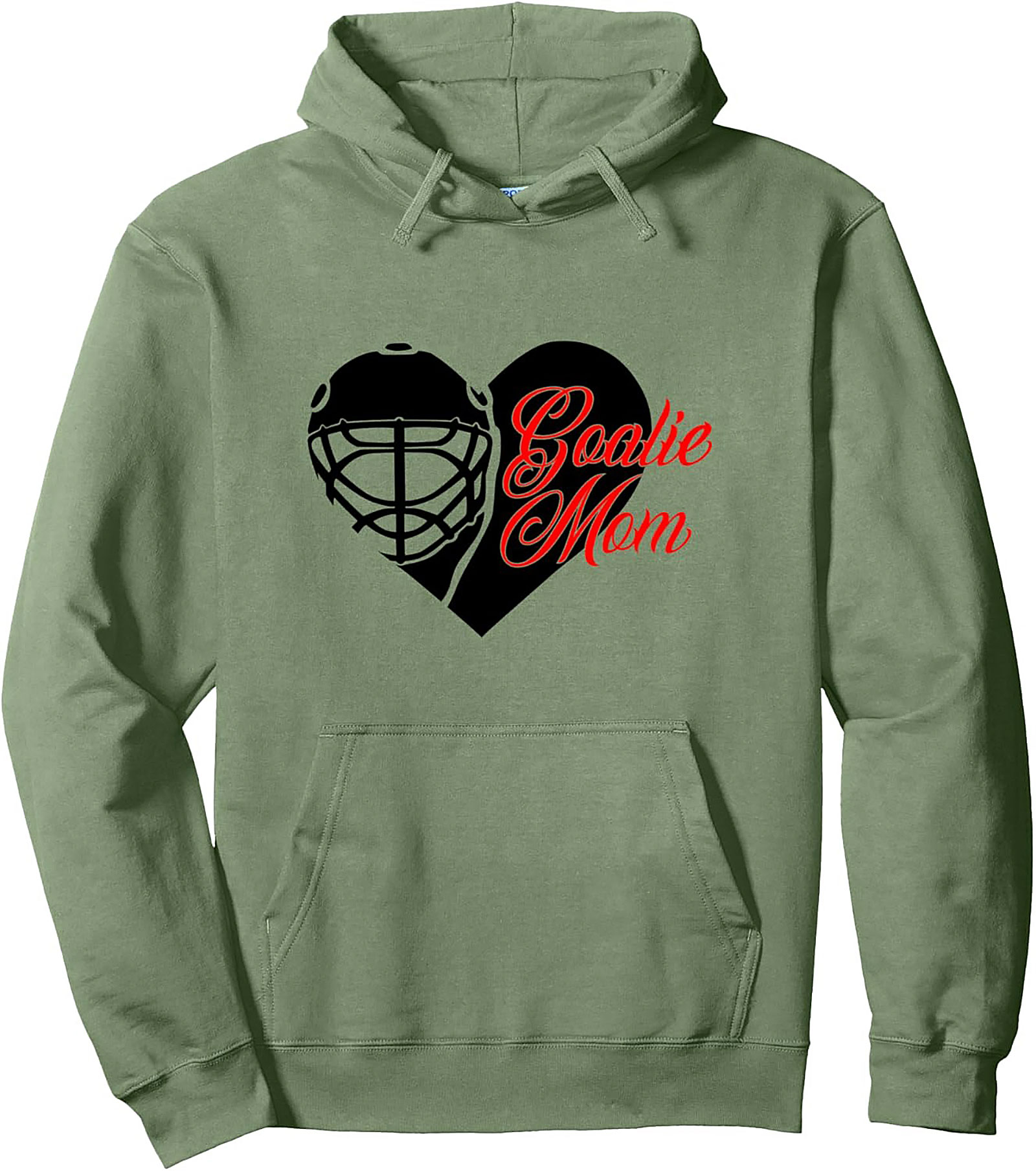 Goalie Mom Pullover Hoodie Hockey Mask Graphic Gear