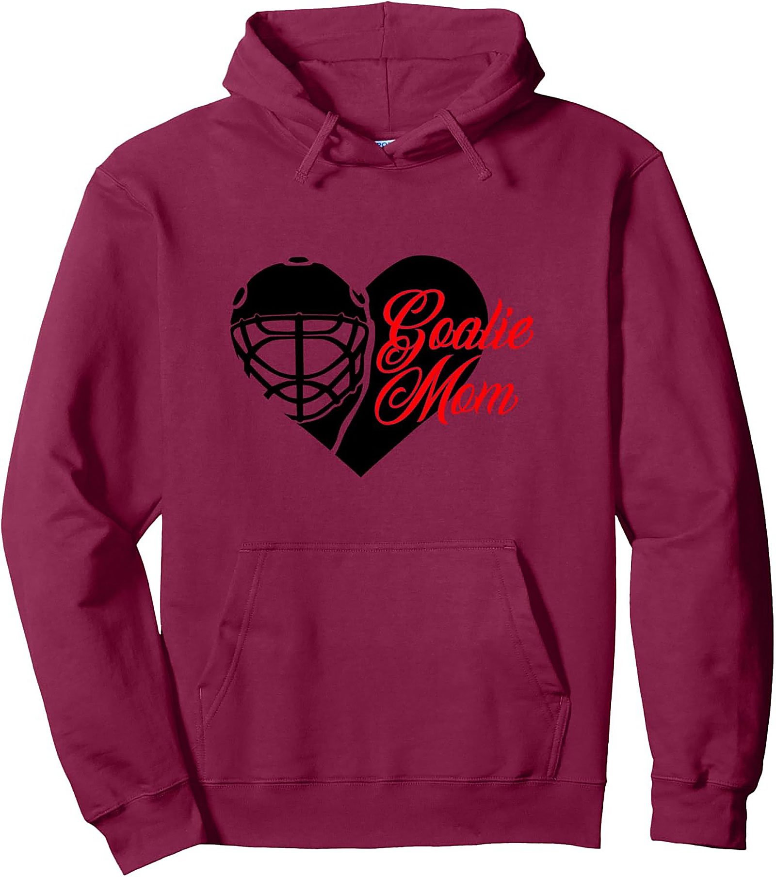 Goalie Mom Pullover Hoodie Hockey Mask Graphic Gear
