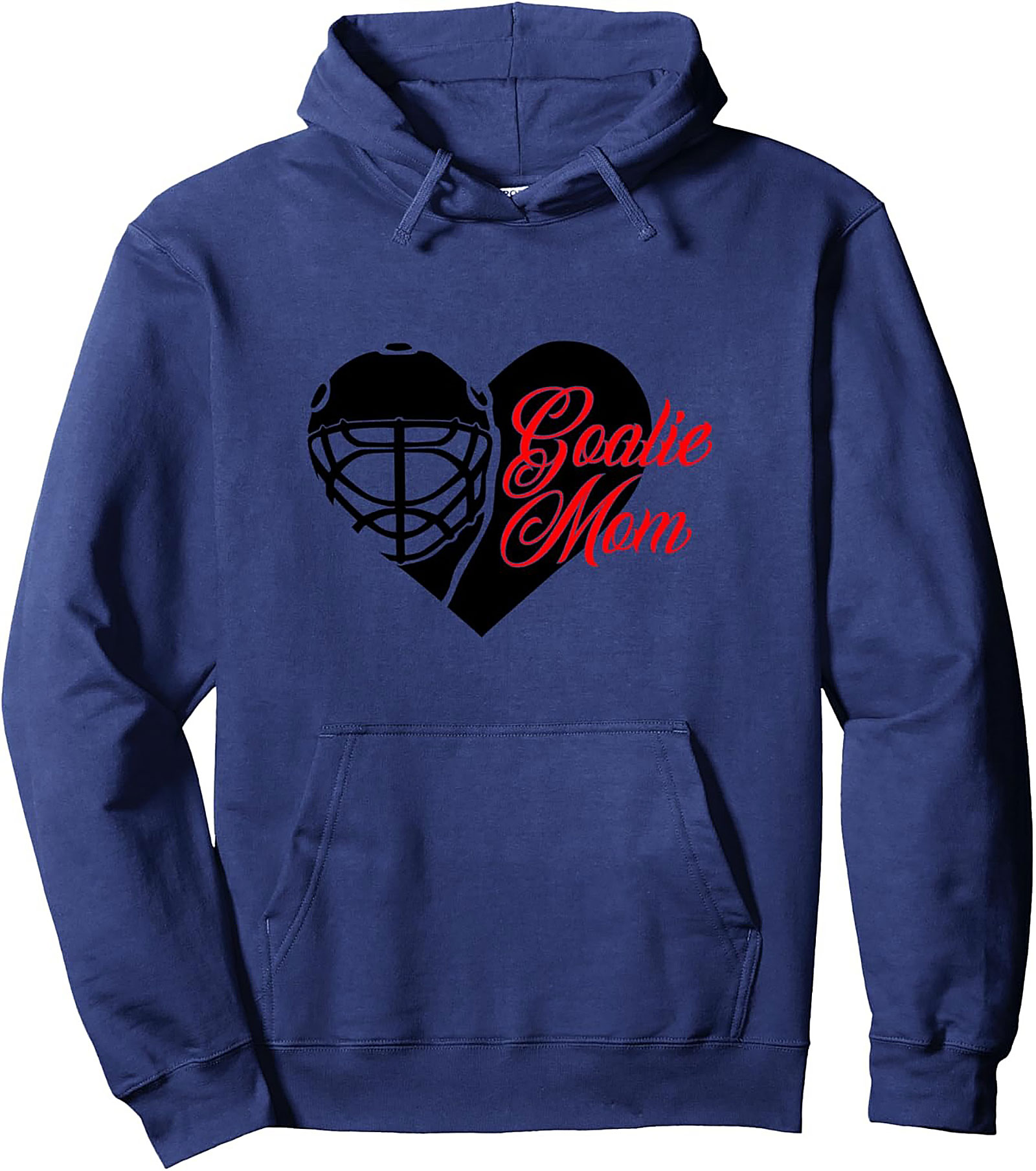 Goalie Mom Pullover Hoodie Hockey Mask Graphic Gear