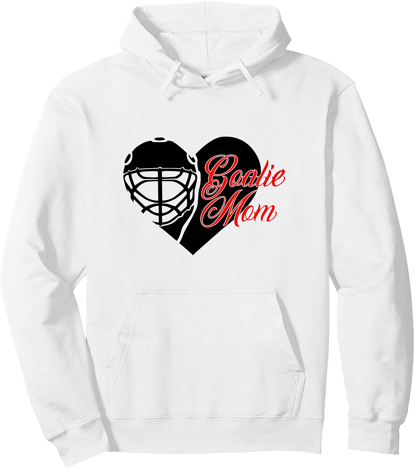 Goalie Mom Pullover Hoodie Hockey Mask Graphic Gear