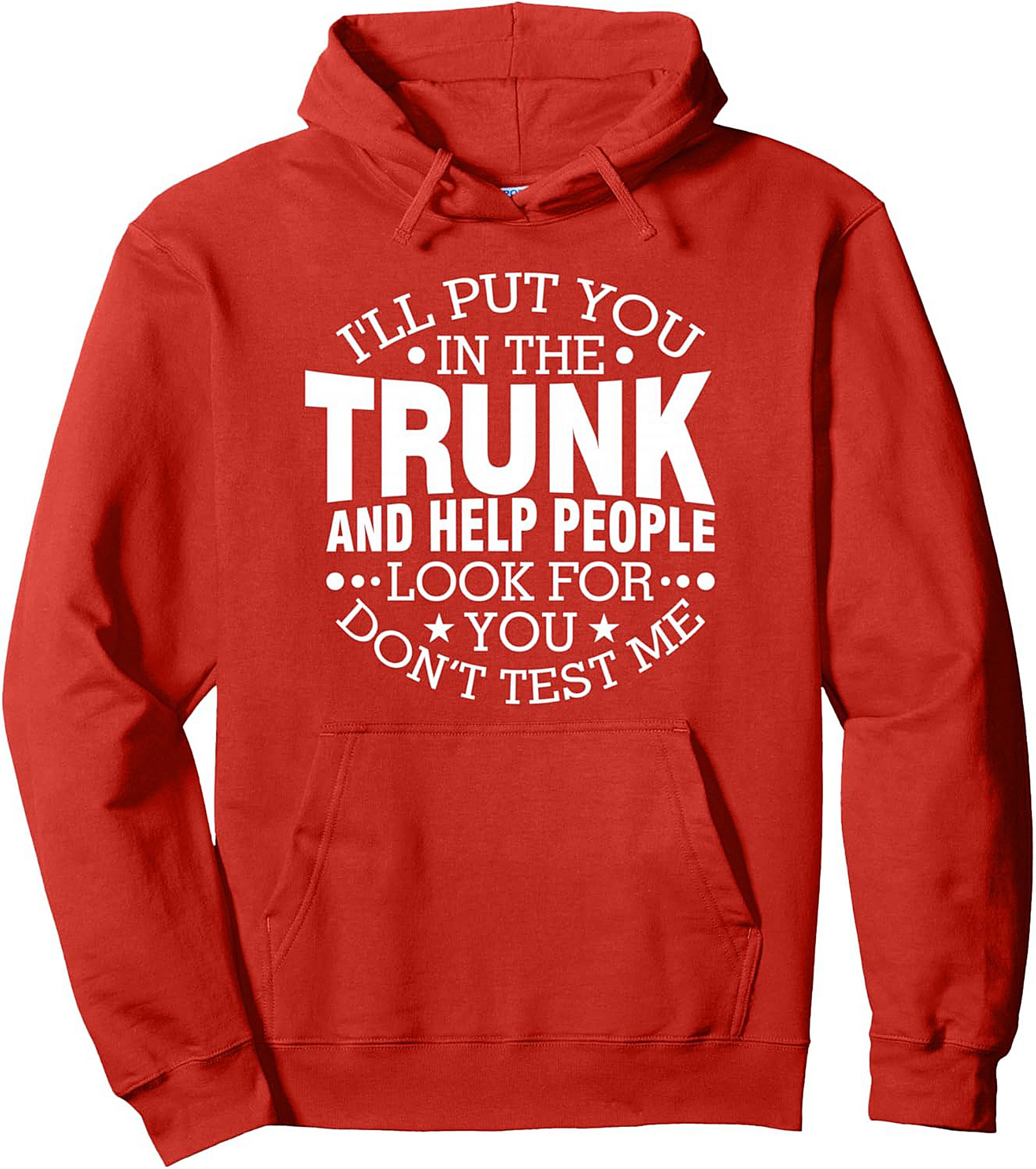 Dark Humor Sarcastic Pullover Hoodie Don't Test Me Gift
