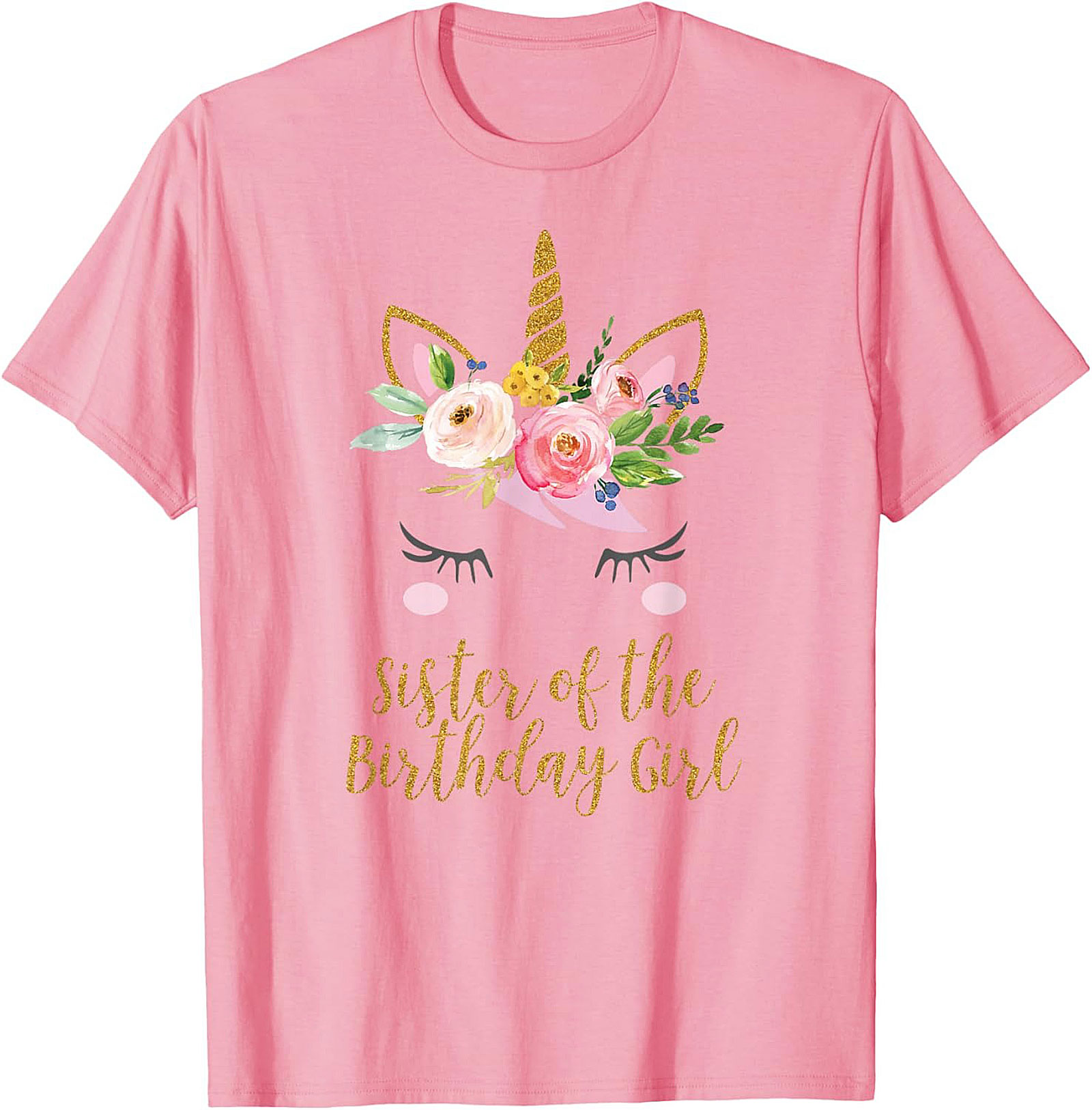 Sister of the Birthday Girl Unicorn T-shirt | Gift Tee