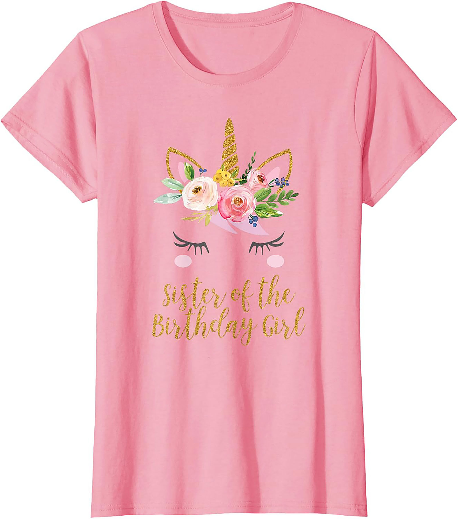 Sister of the Birthday Girl Unicorn T-shirt | Gift Tee
