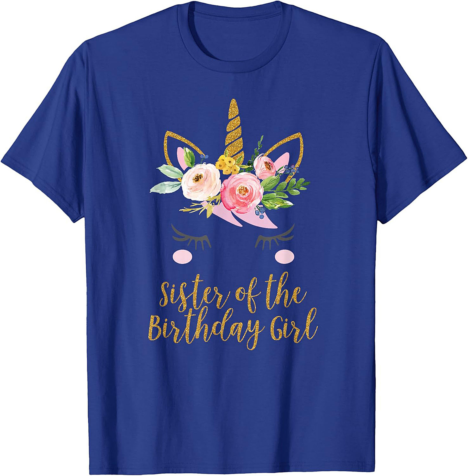 Sister of the Birthday Girl Unicorn T-shirt | Gift Tee