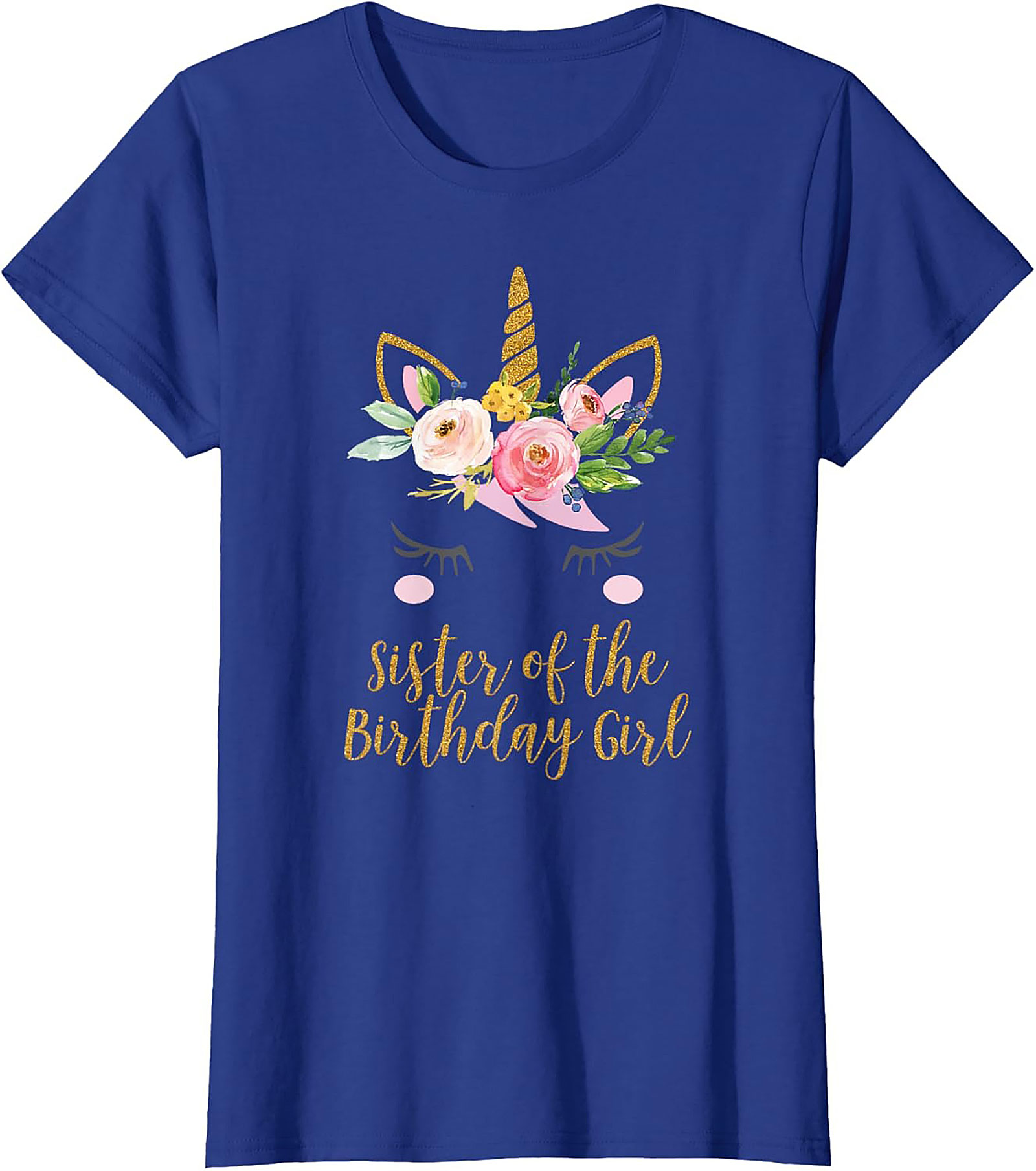 Sister of the Birthday Girl Unicorn T-shirt | Gift Tee