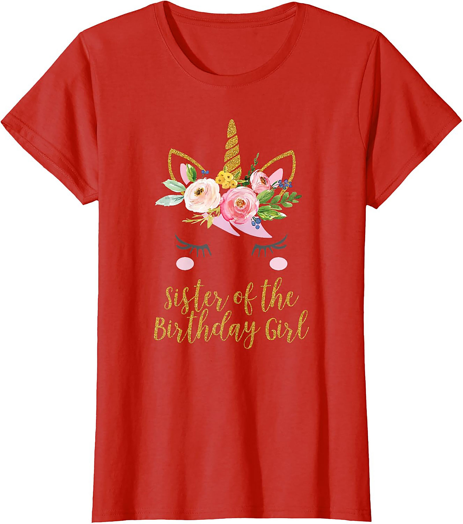 Sister of the Birthday Girl Unicorn T-shirt | Gift Tee