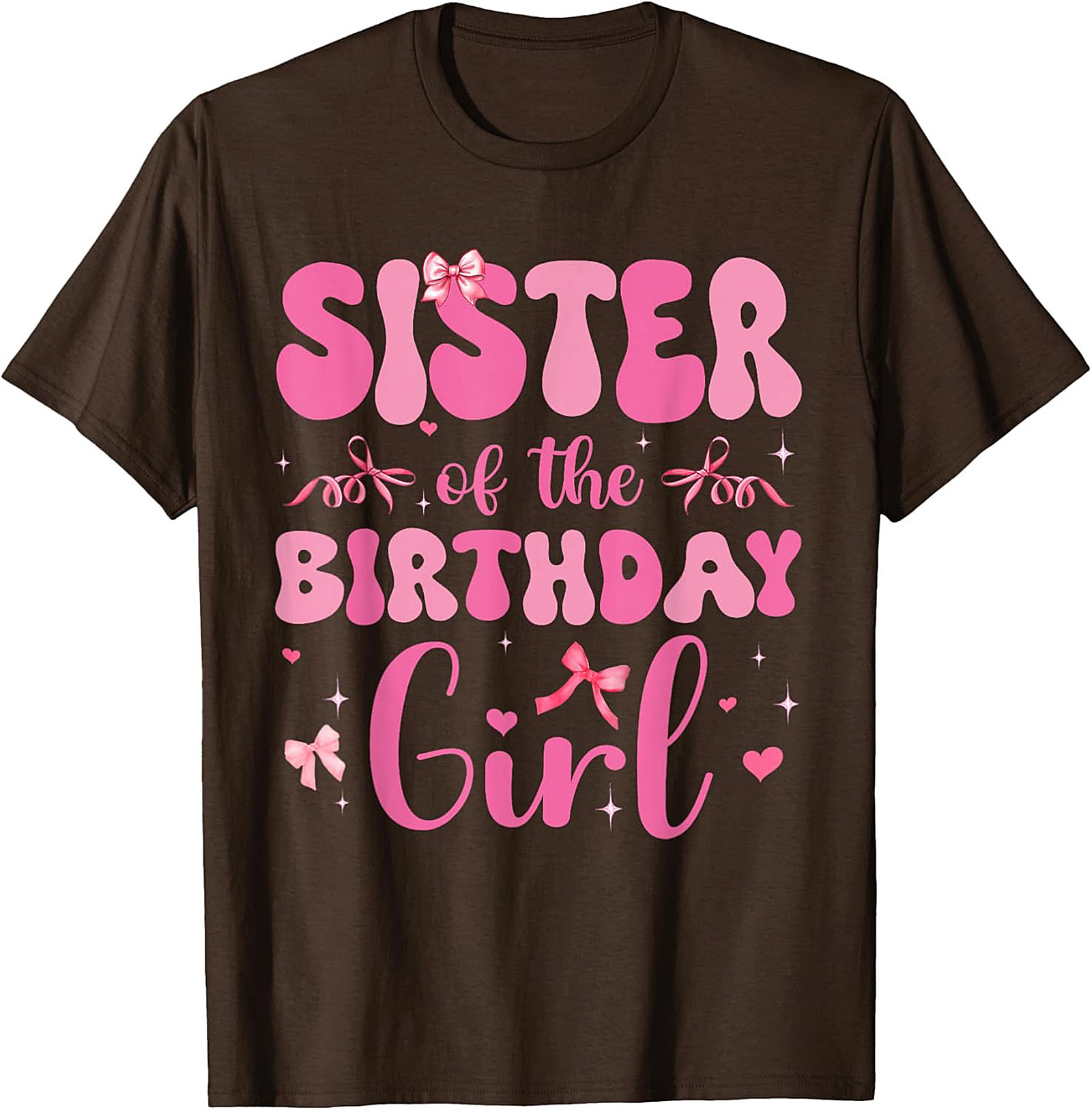 Sister of the Birthday Girl T-shirt | Retro Pink Graphic Tee
