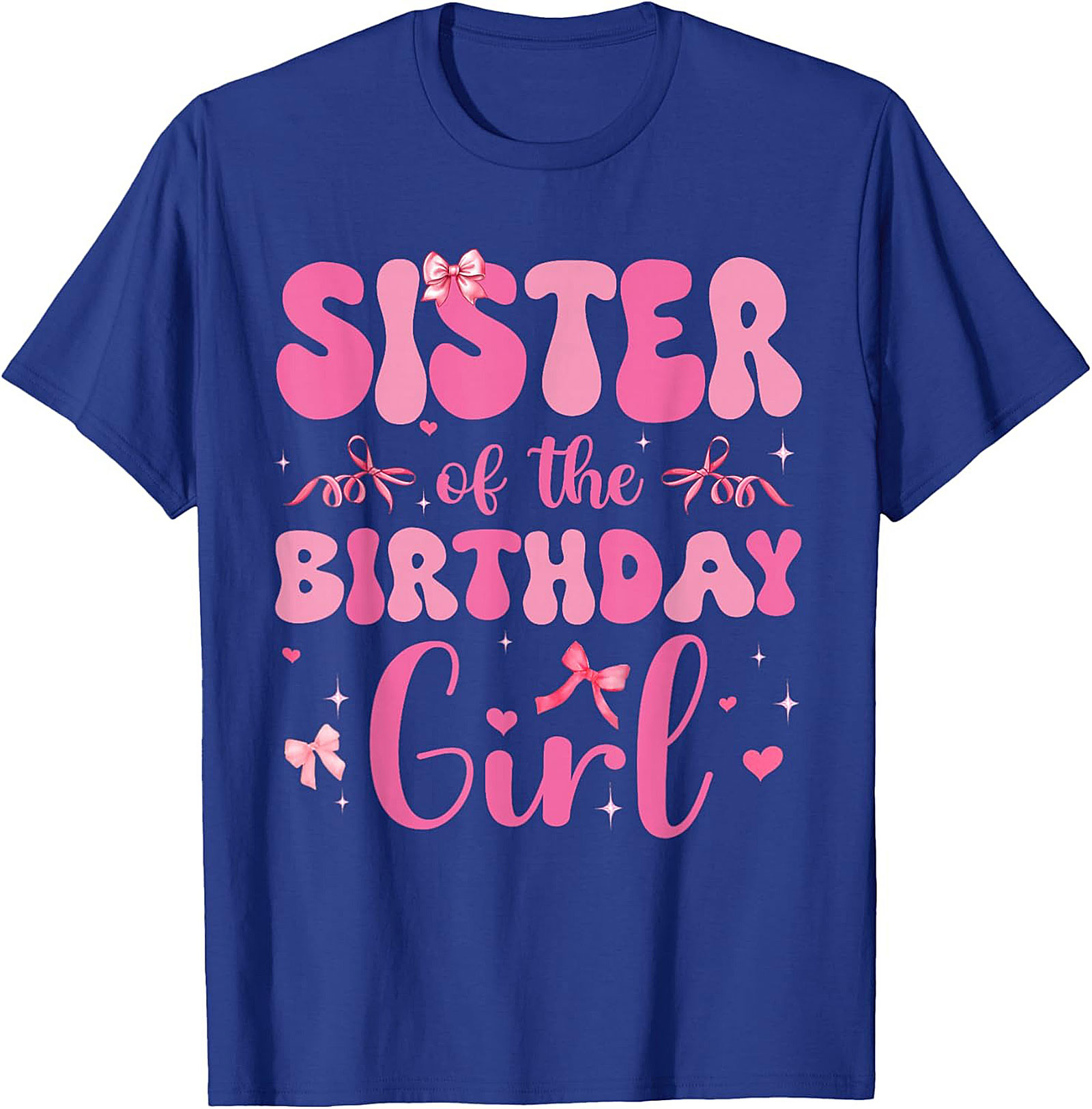 Sister of the Birthday Girl T-shirt | Retro Pink Graphic Tee