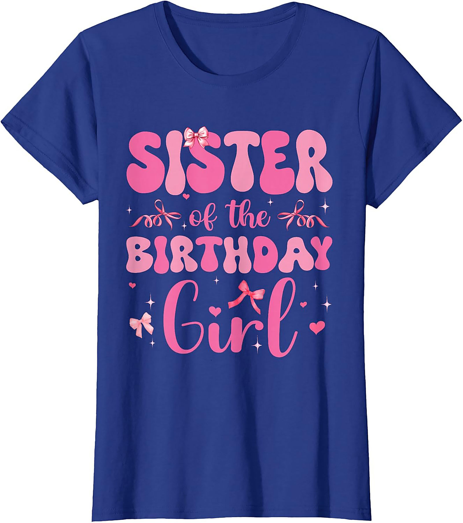 Sister of the Birthday Girl T-shirt | Retro Pink Graphic Tee