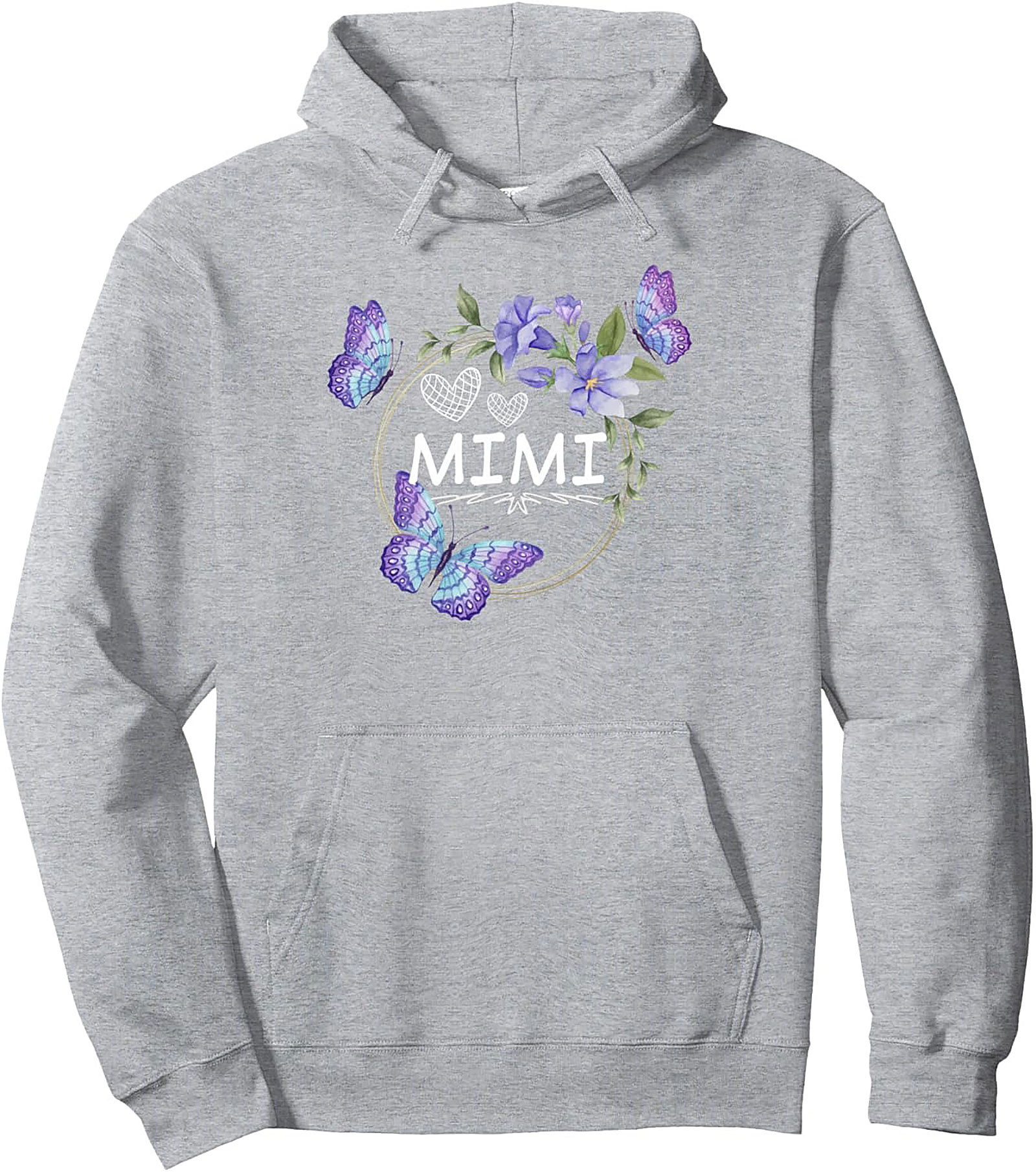 Mimi Pullover Hoodie Butterfly Graphic Cozy Gift Idea