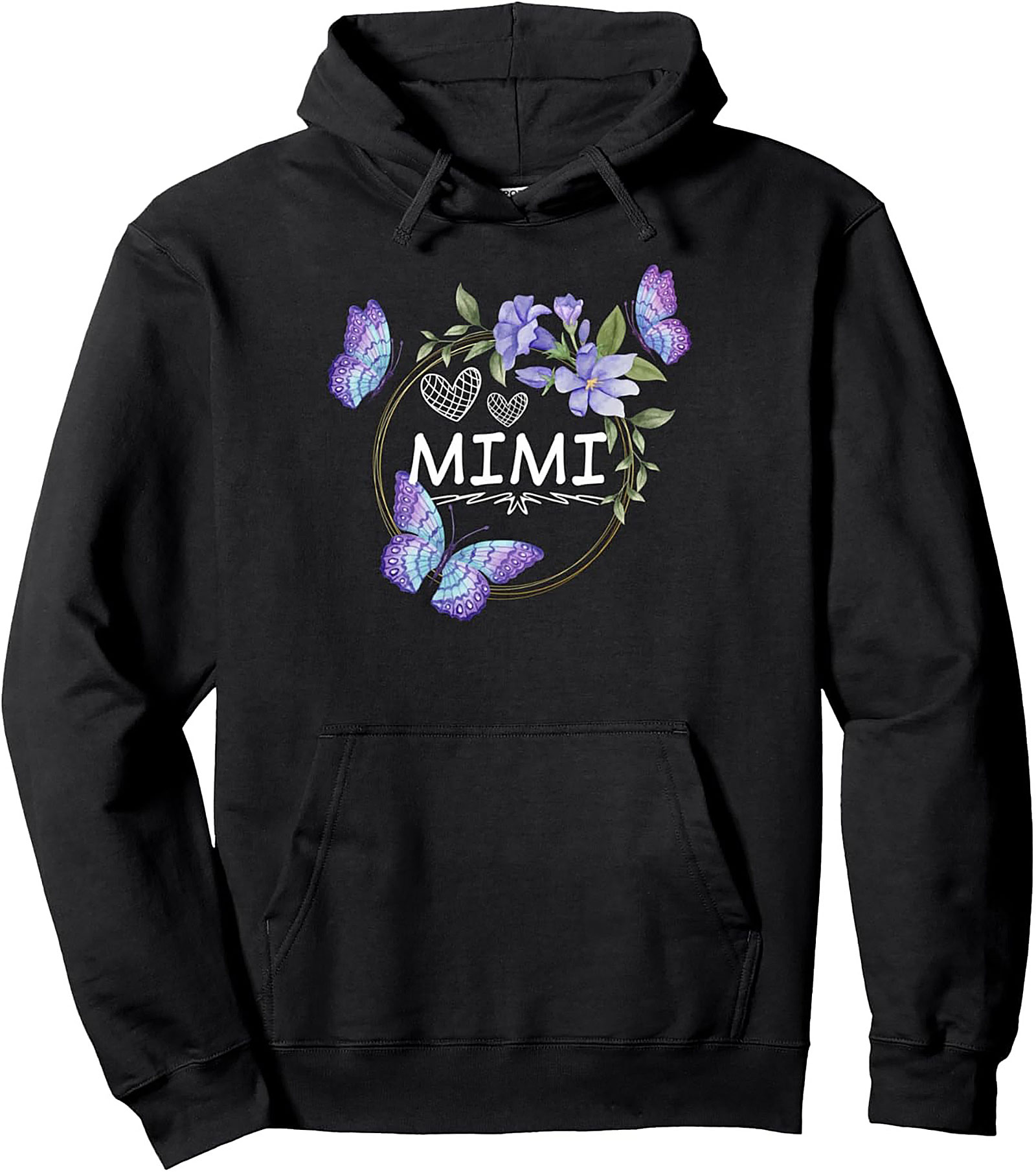 Mimi Pullover Hoodie Butterfly Graphic Cozy Gift Idea