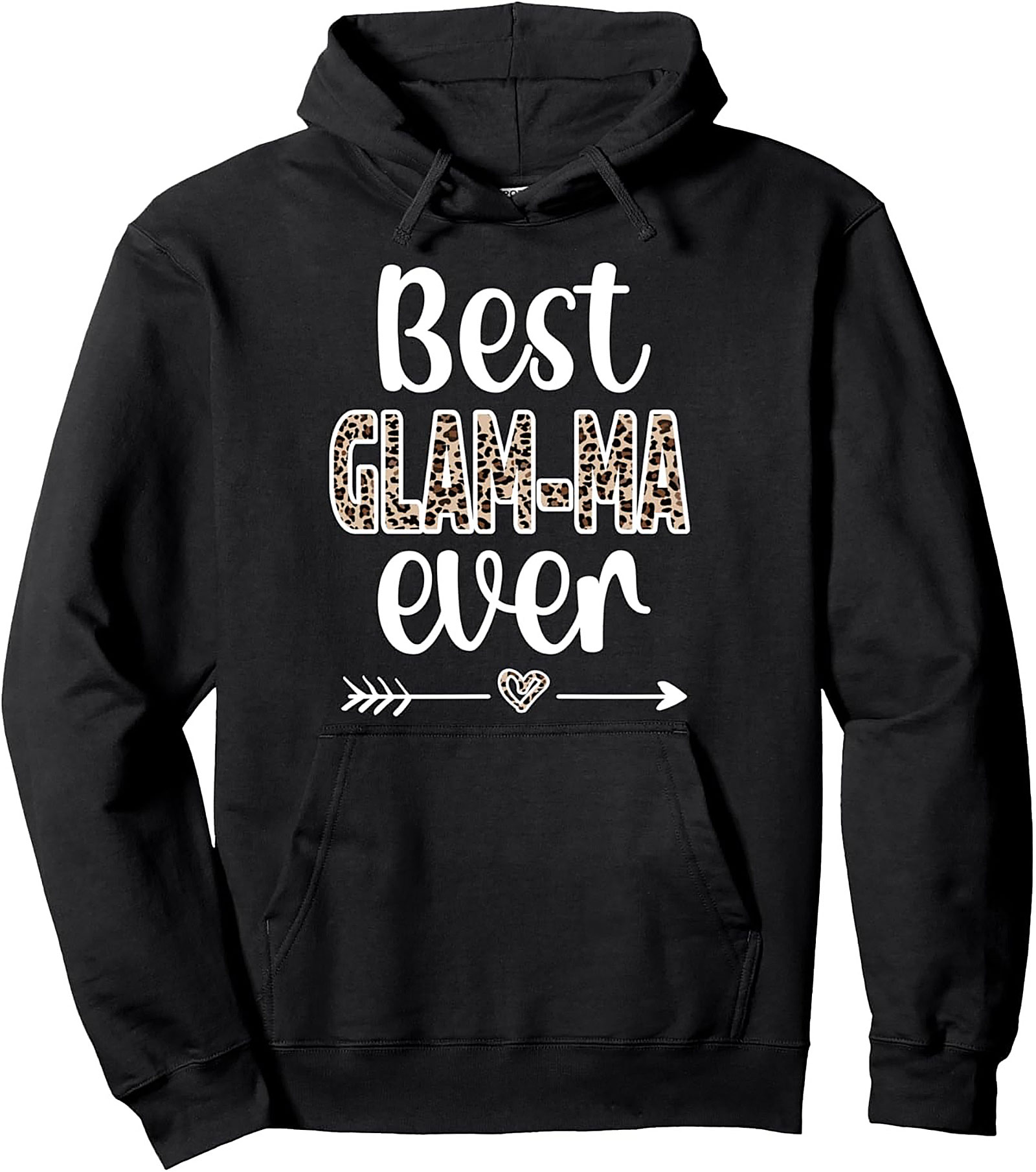 Best Glam-Ma Ever Pullover Hoodie Leopard Print Gift
