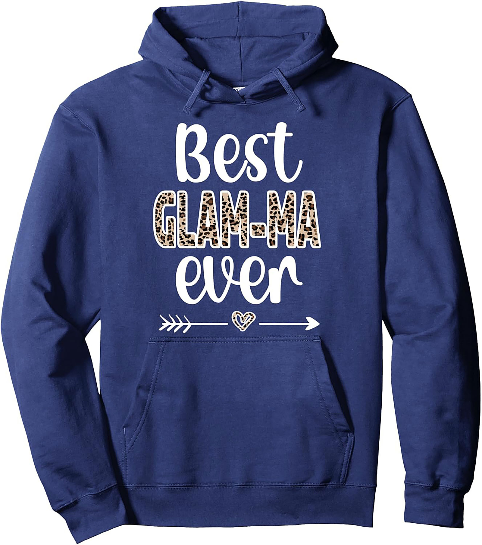Best Glam-Ma Ever Pullover Hoodie Leopard Print Gift