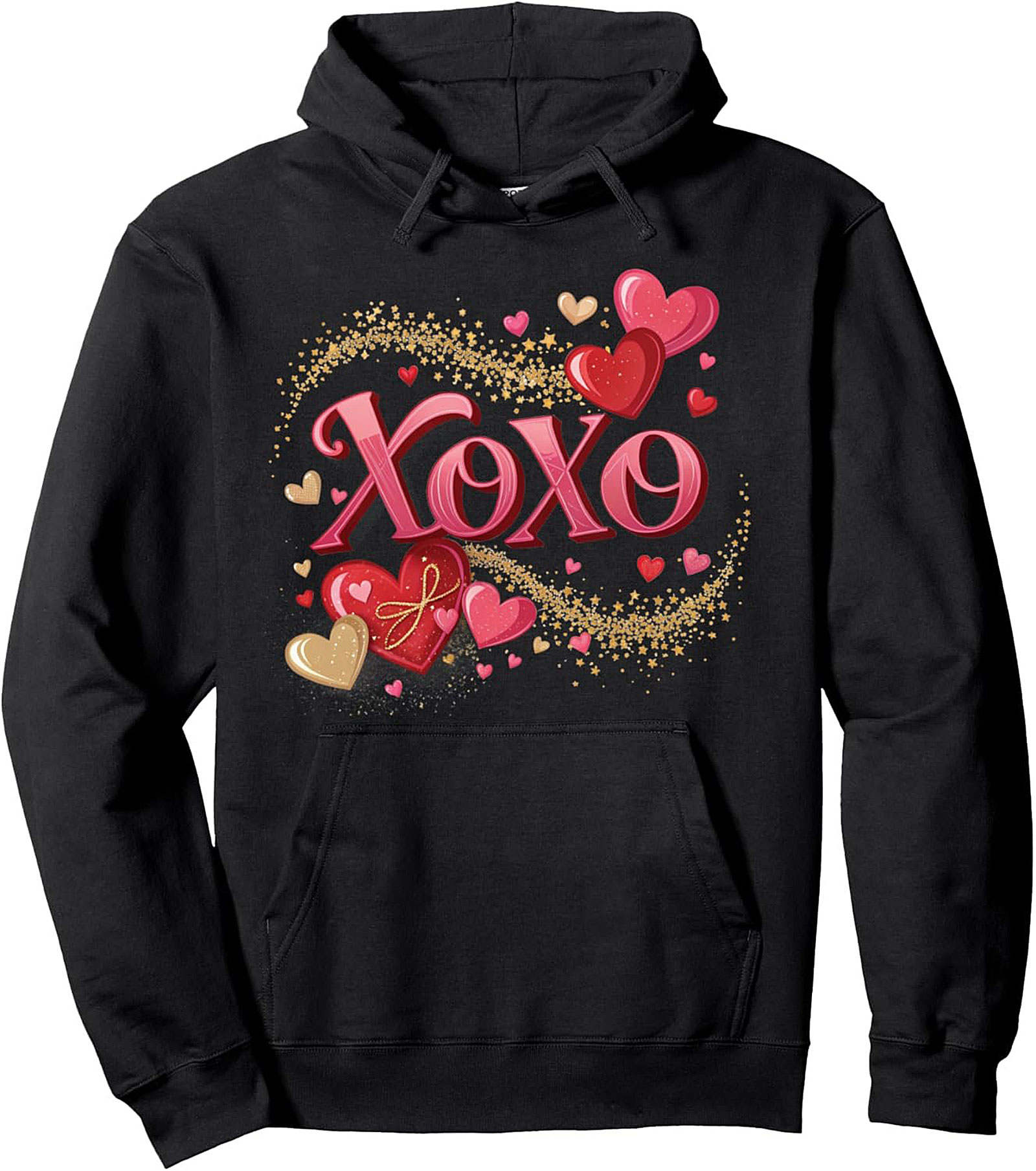 XOXO Valentine's Day Graphic Hoodie Cozy Unisex Gift