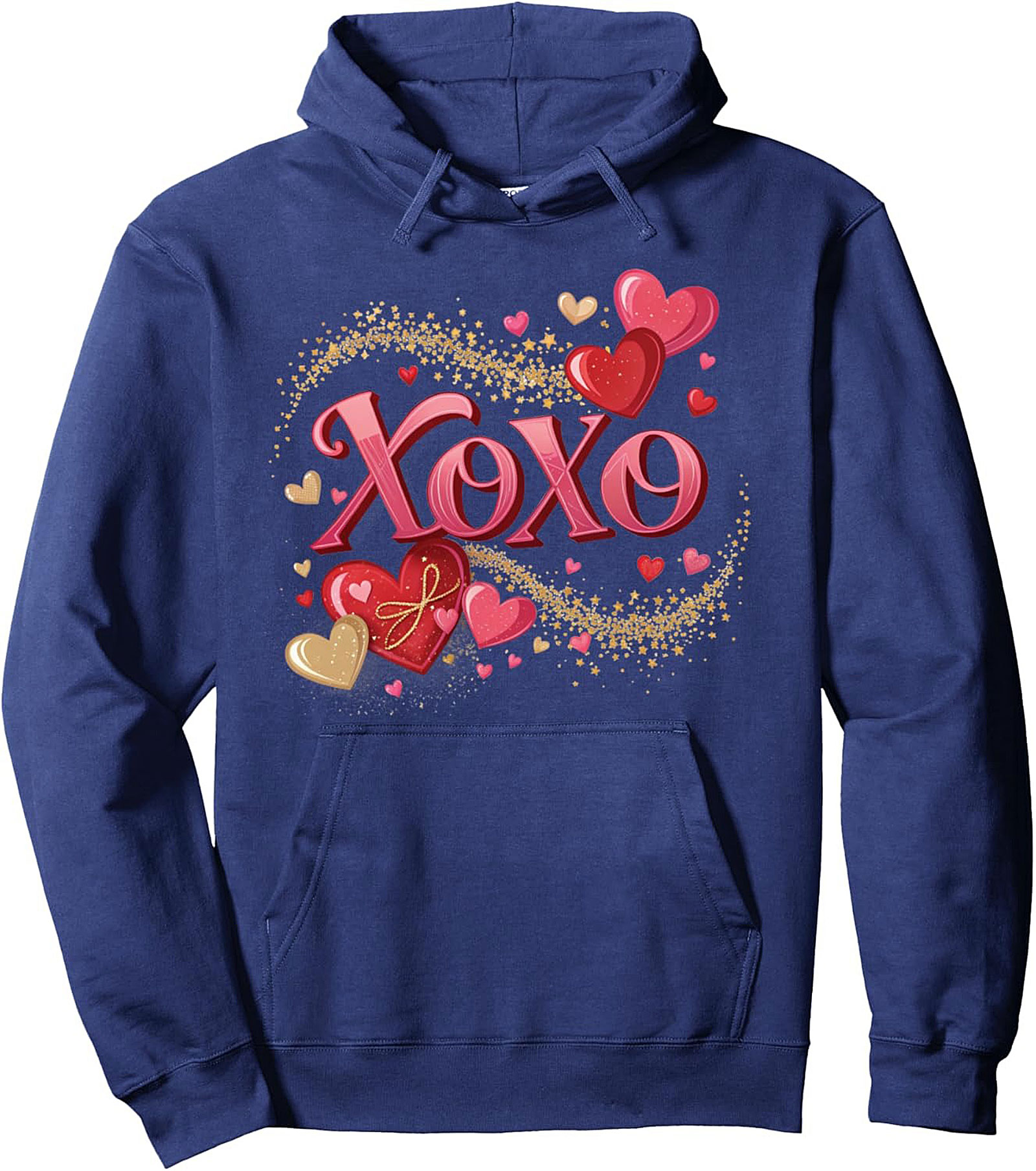 XOXO Valentine's Day Graphic Hoodie Cozy Unisex Gift