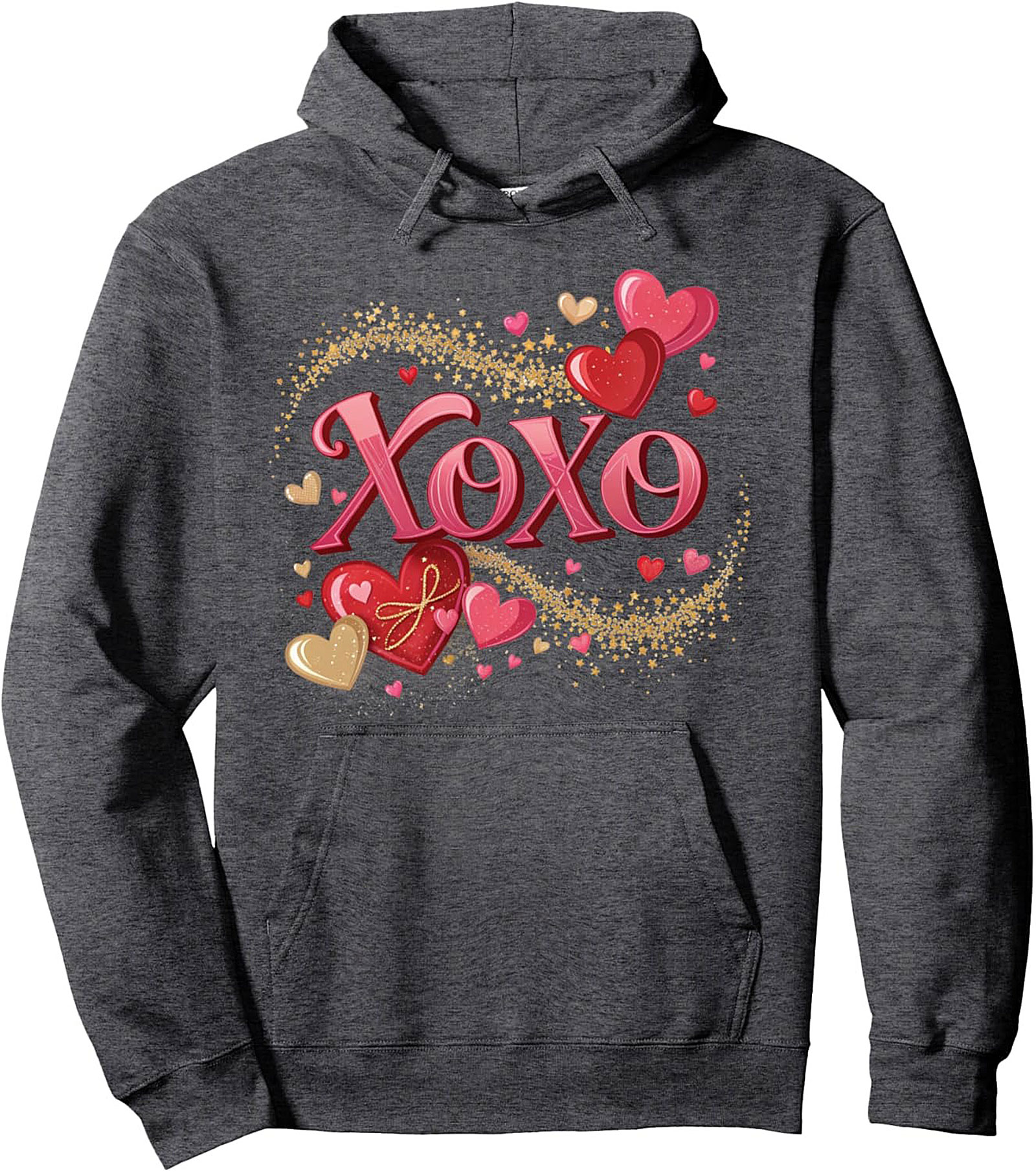 XOXO Valentine's Day Graphic Hoodie Cozy Unisex Gift