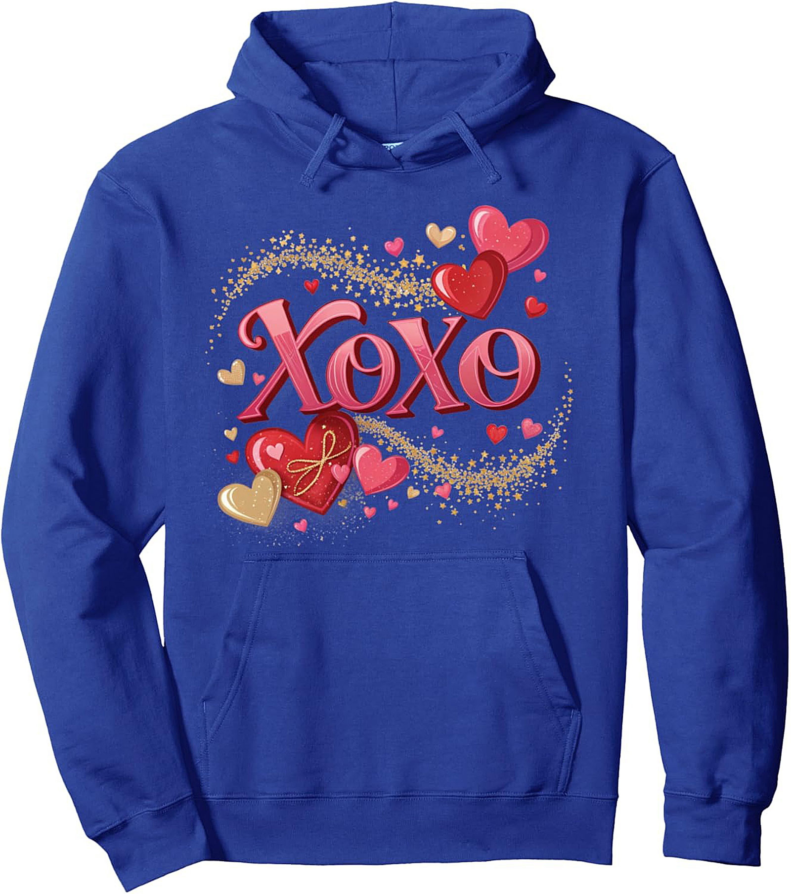 XOXO Valentine's Day Graphic Hoodie Cozy Unisex Gift