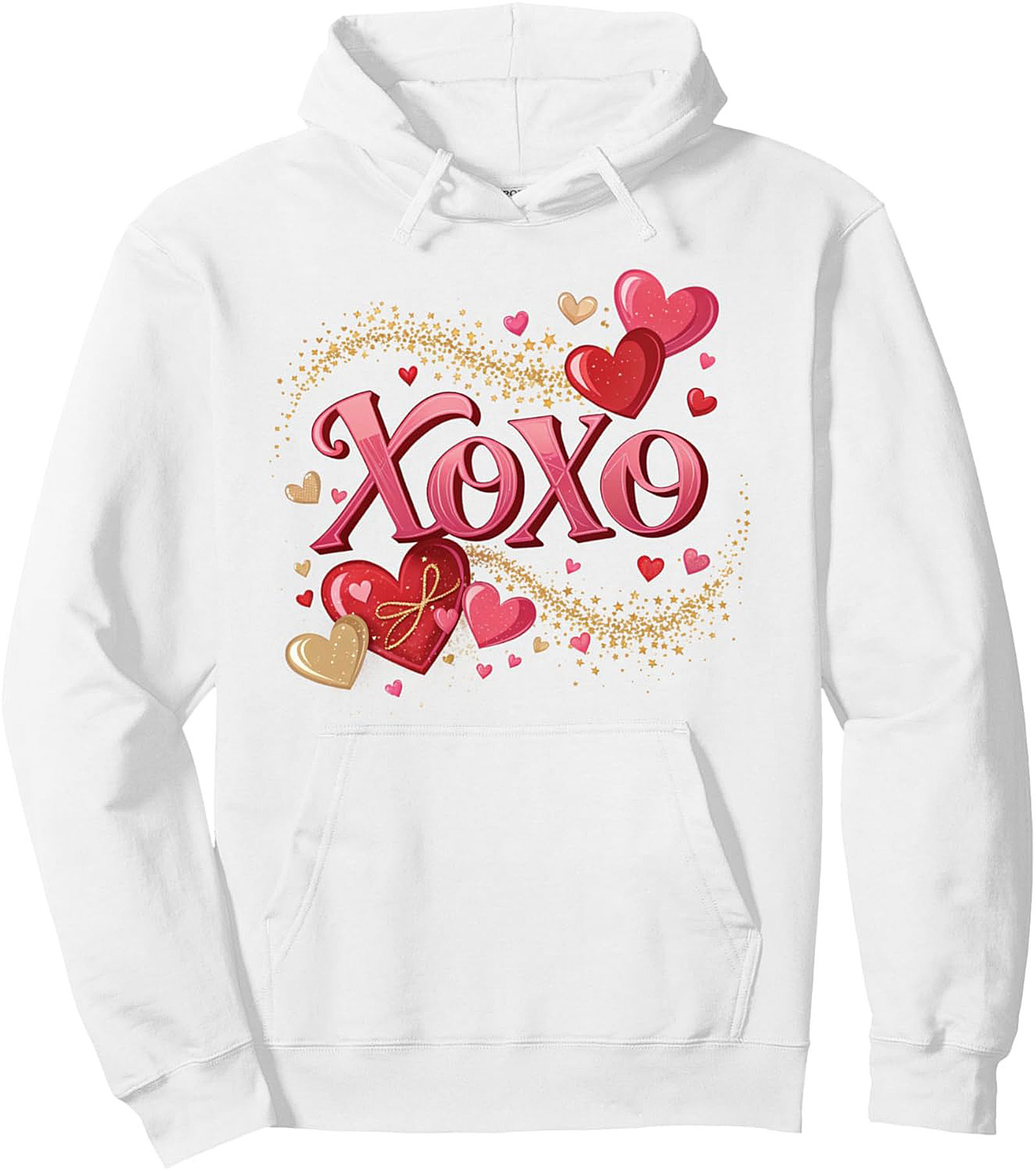 XOXO Valentine's Day Graphic Hoodie Cozy Unisex Gift