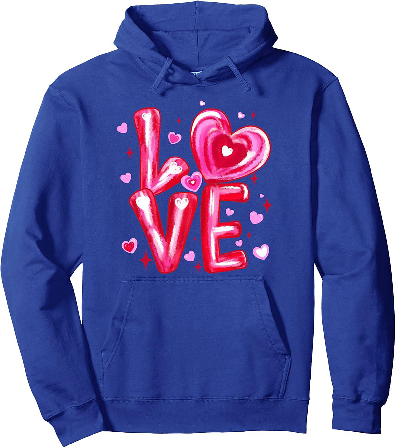 Valentine's Day Love Graphic Hoodie Cozy Unisex Pullover