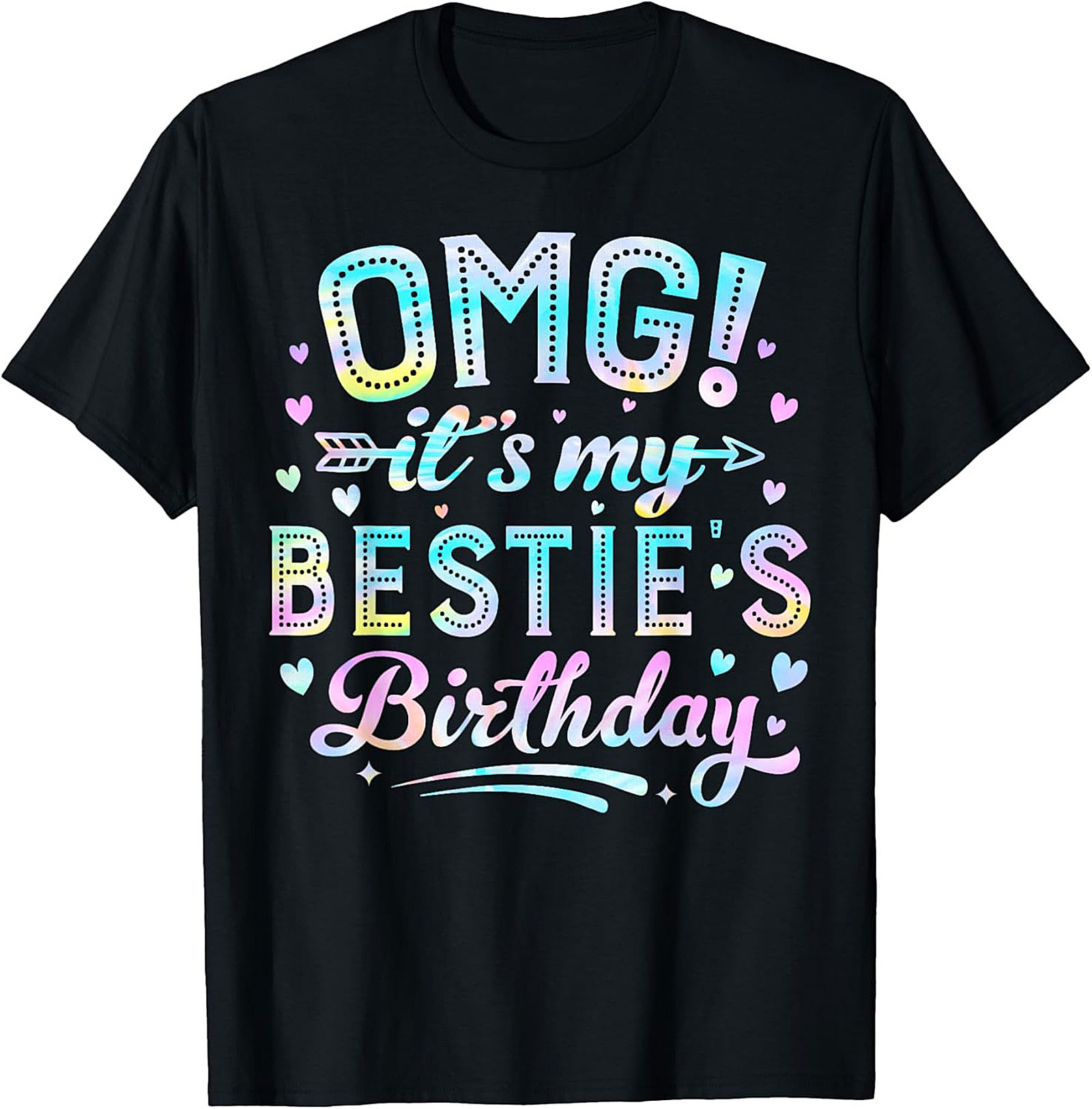 OMG Bestie Birthday T-shirt | Pastel Funny Tee Gift Idea