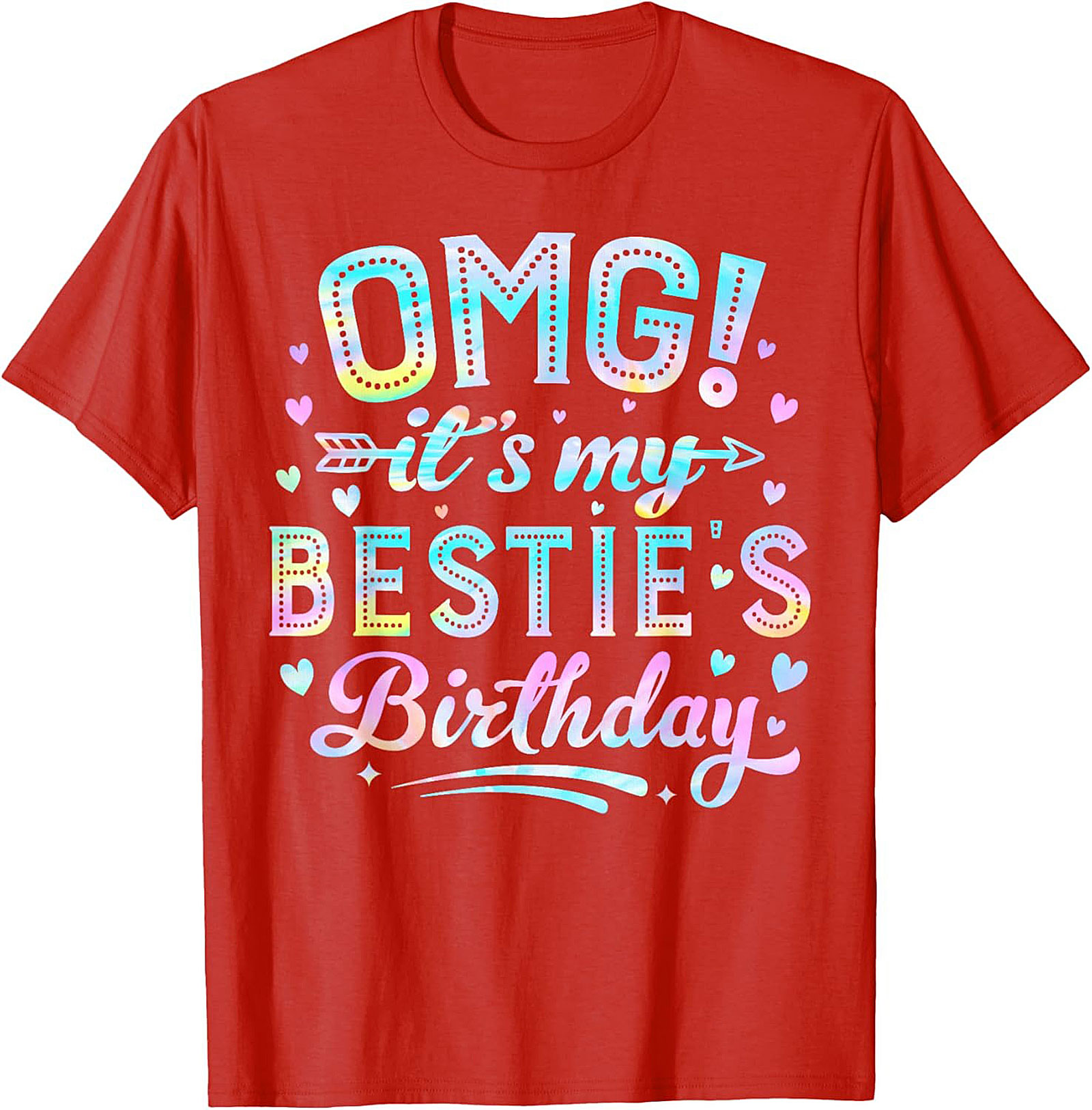 OMG Bestie Birthday T-shirt | Pastel Funny Tee Gift Idea