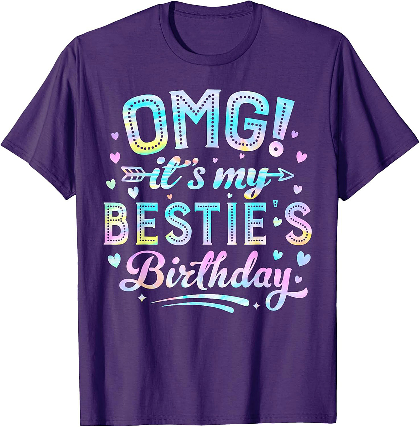 OMG Bestie Birthday T-shirt | Pastel Funny Tee Gift Idea