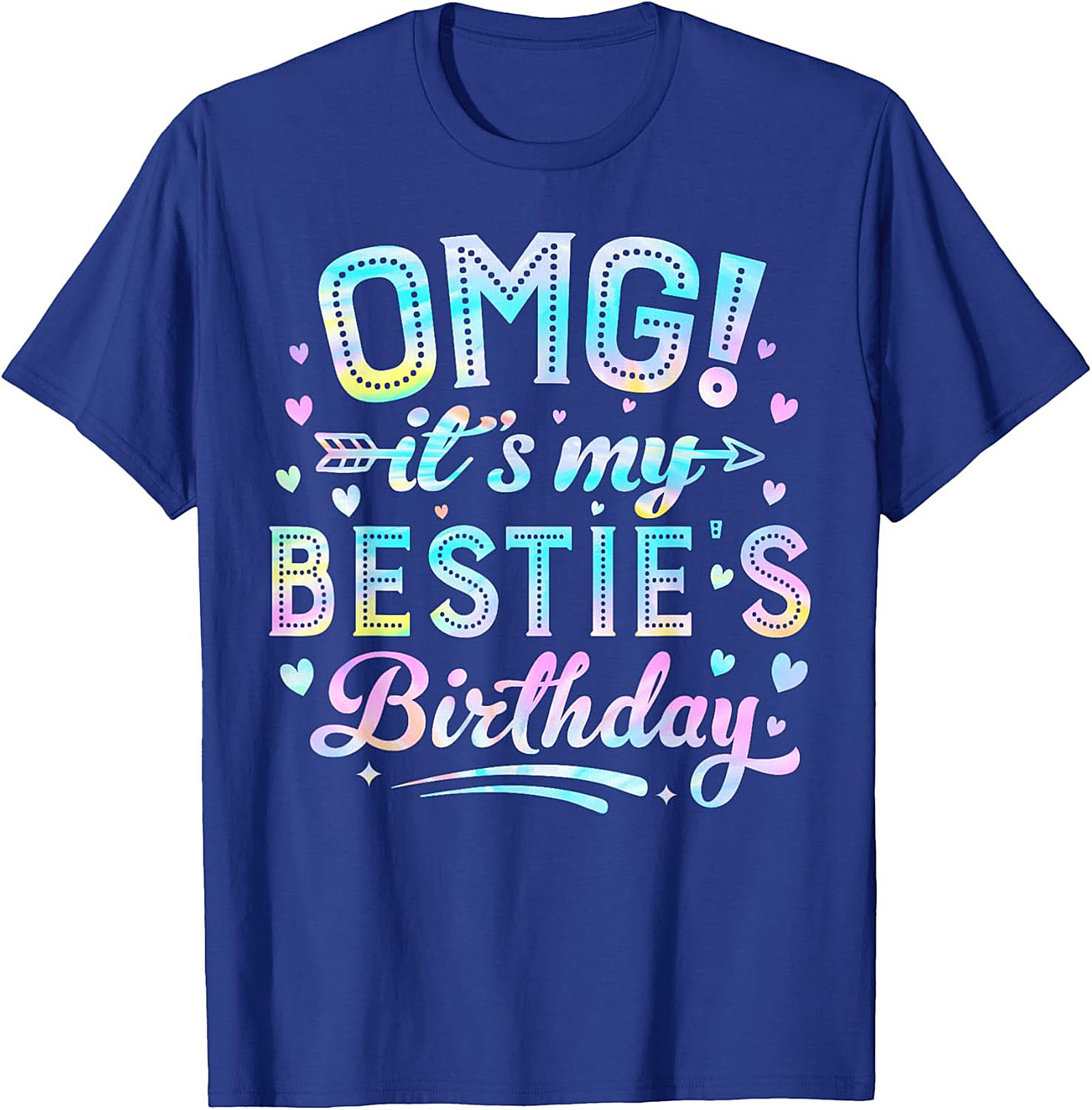OMG Bestie Birthday T-shirt | Pastel Funny Tee Gift Idea