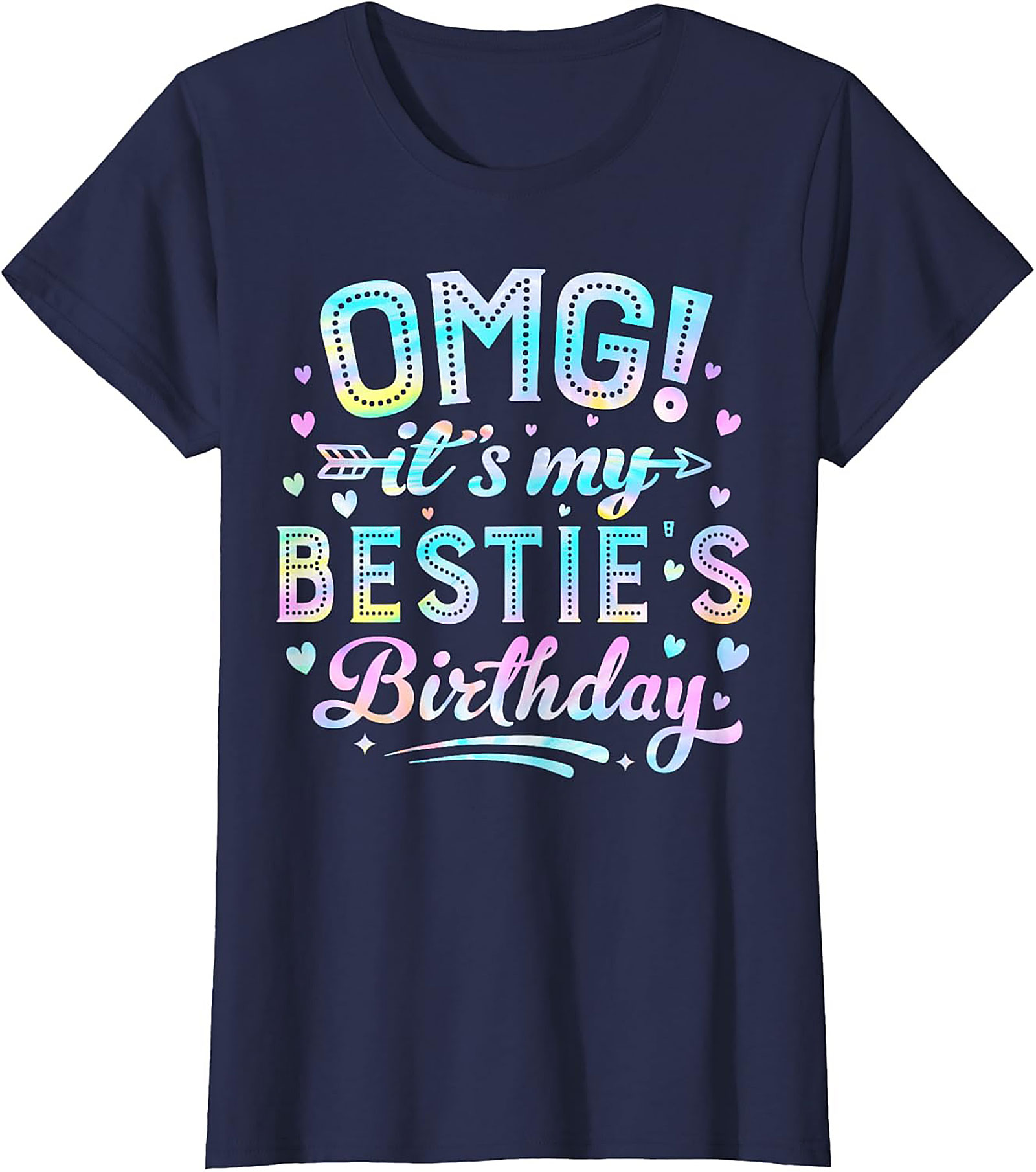 OMG Bestie Birthday T-shirt | Pastel Funny Tee Gift Idea