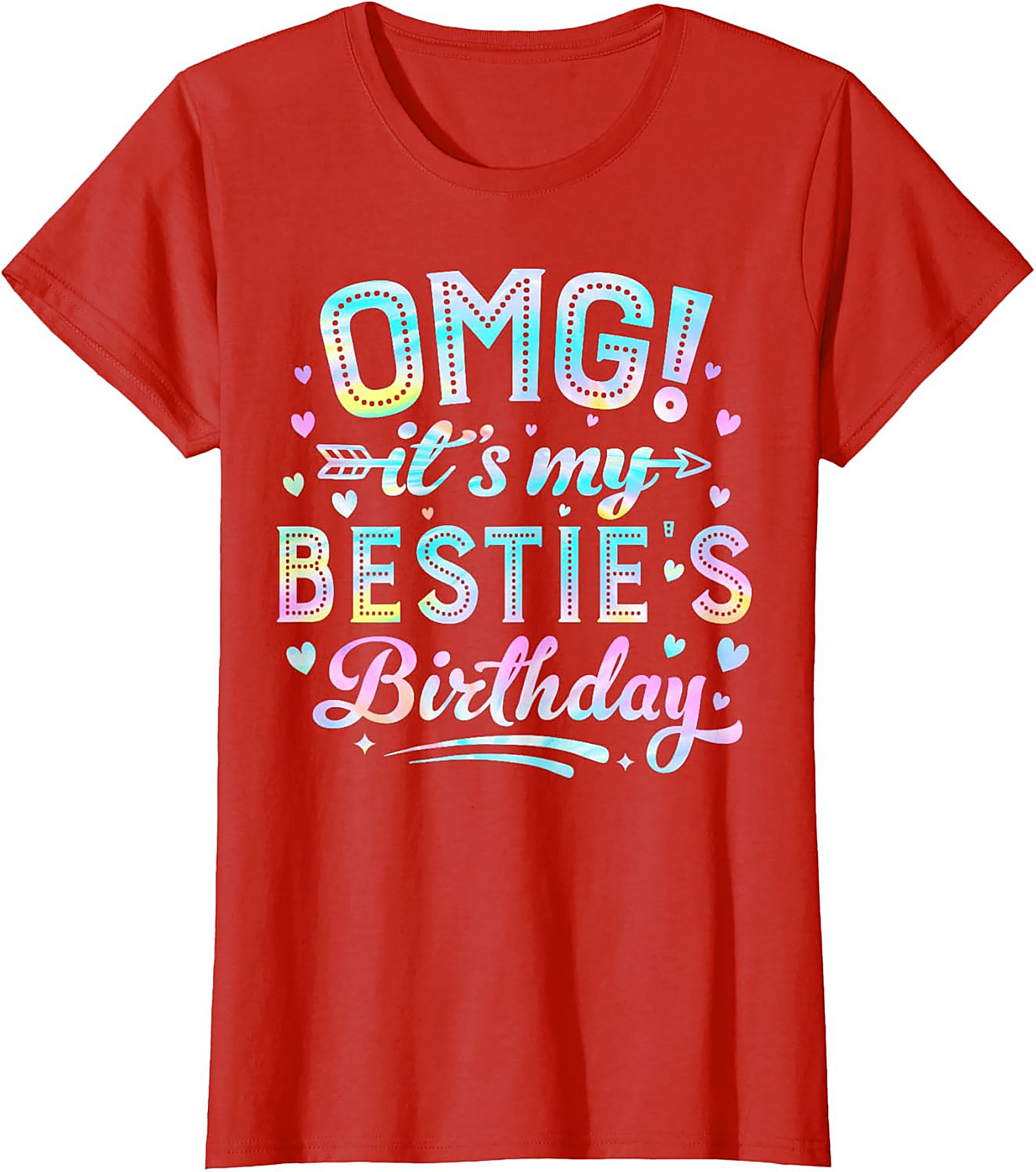 OMG Bestie Birthday T-shirt | Pastel Funny Tee Gift Idea