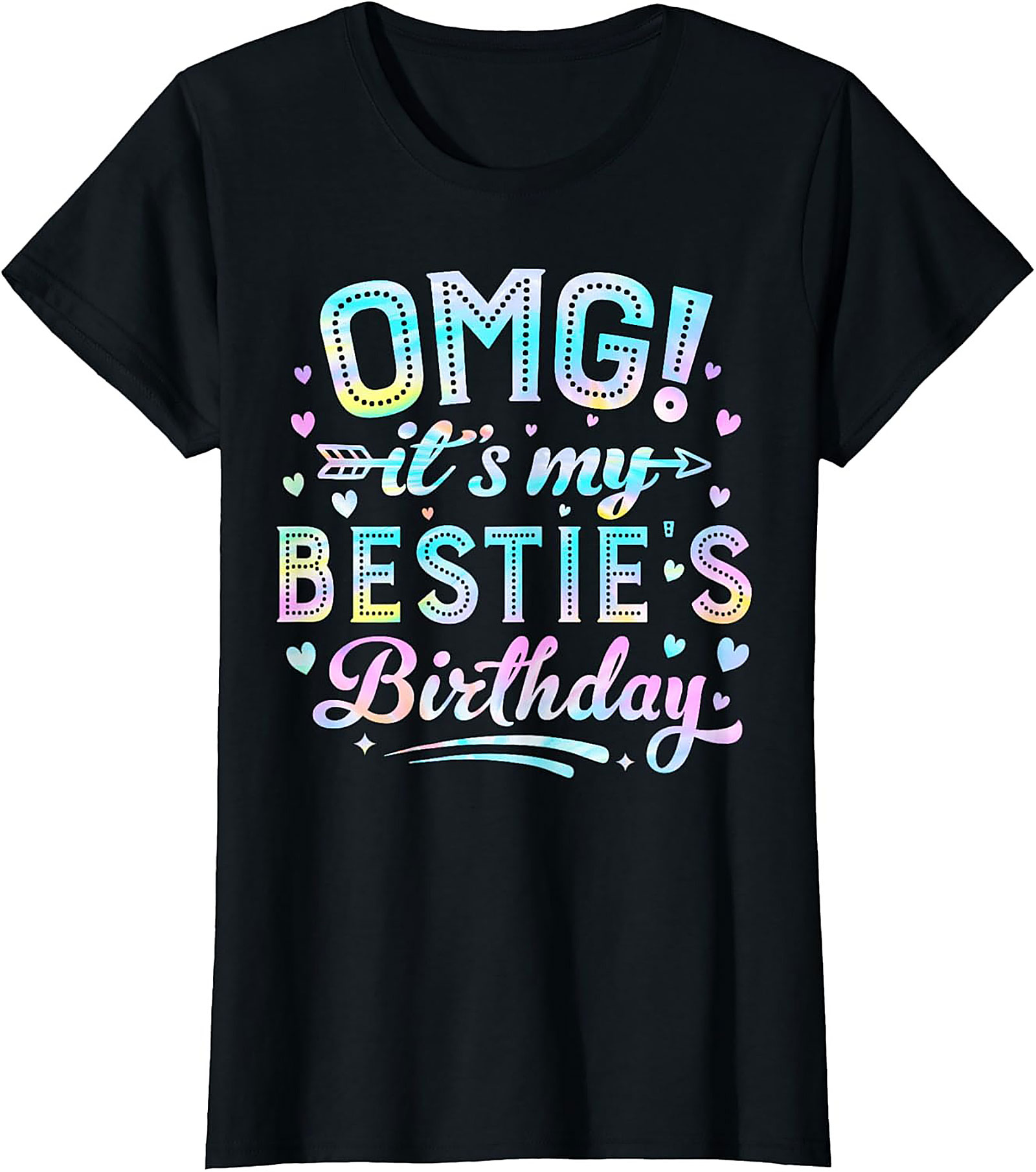 OMG Bestie Birthday T-shirt | Pastel Funny Tee Gift Idea