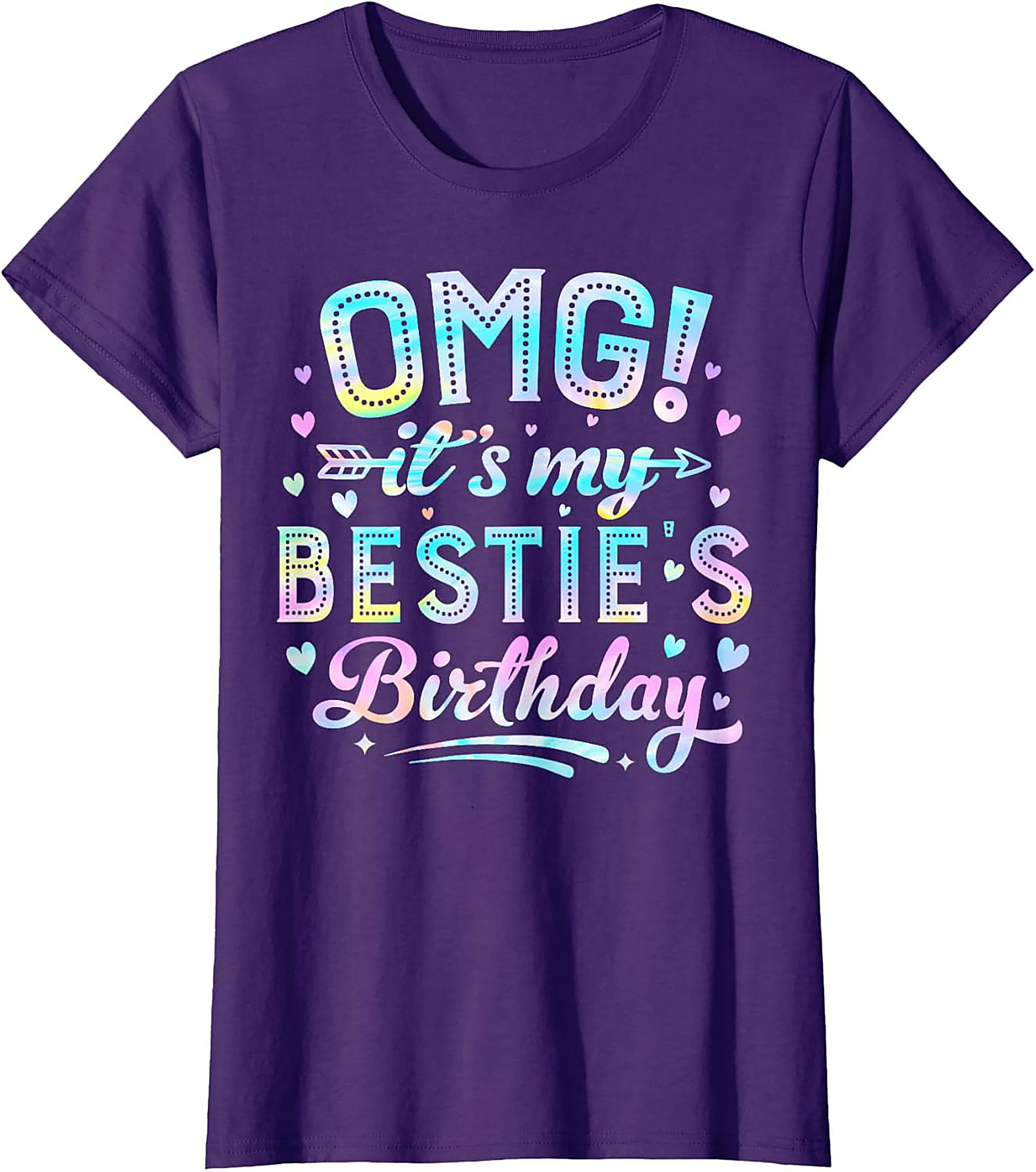 OMG Bestie Birthday T-shirt | Pastel Funny Tee Gift Idea