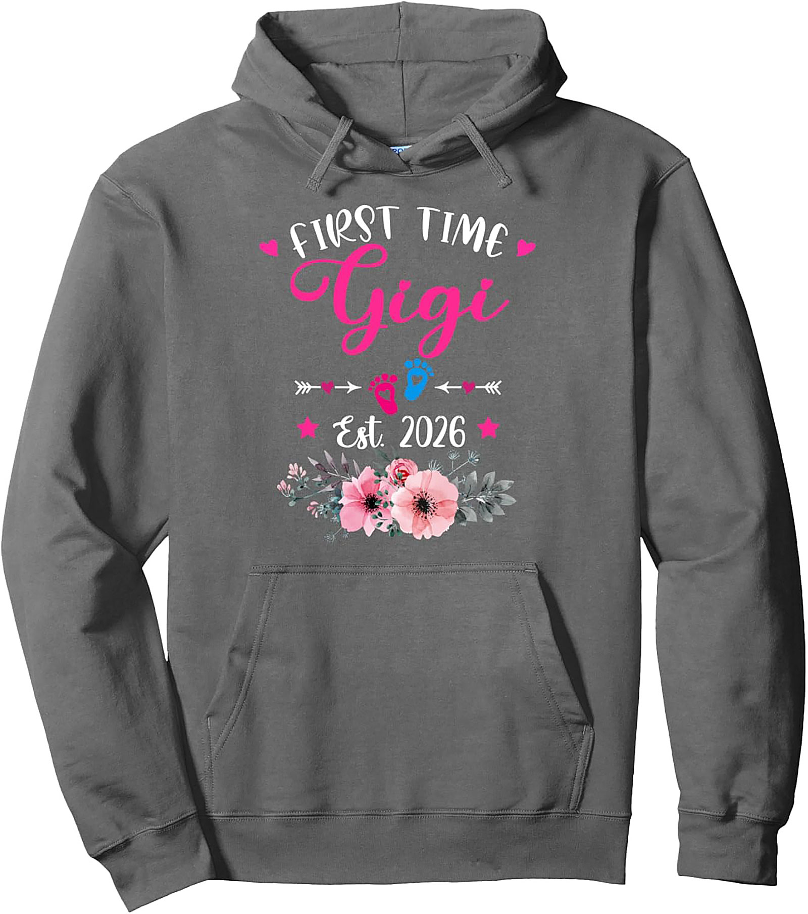 First Time Gigi Pullover Hoodie Est. 2026 Gift Idea