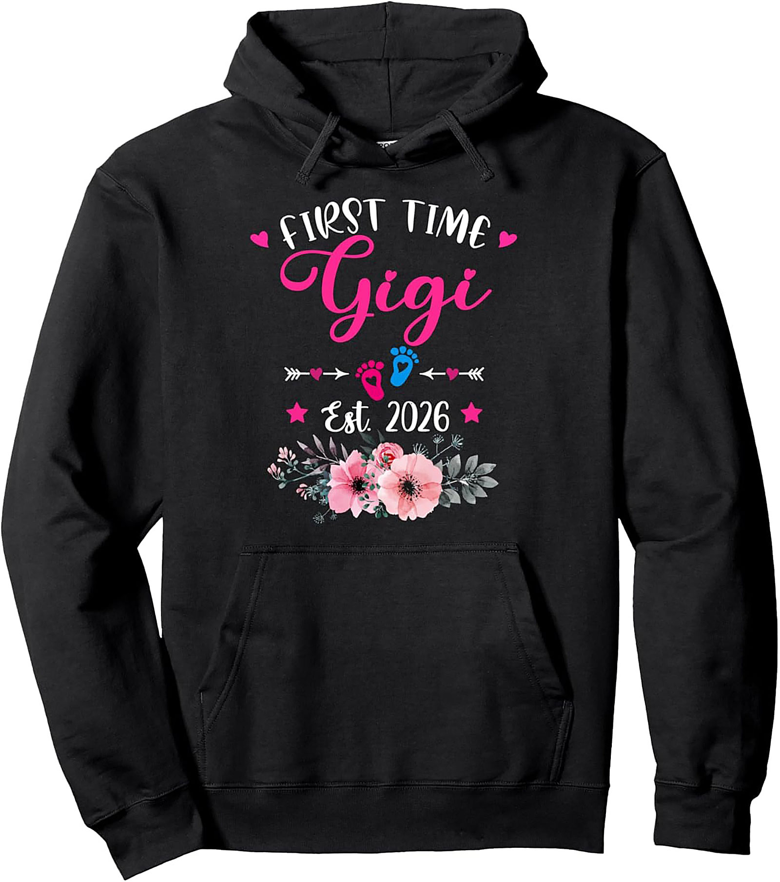 First Time Gigi Pullover Hoodie Est. 2026 Gift Idea