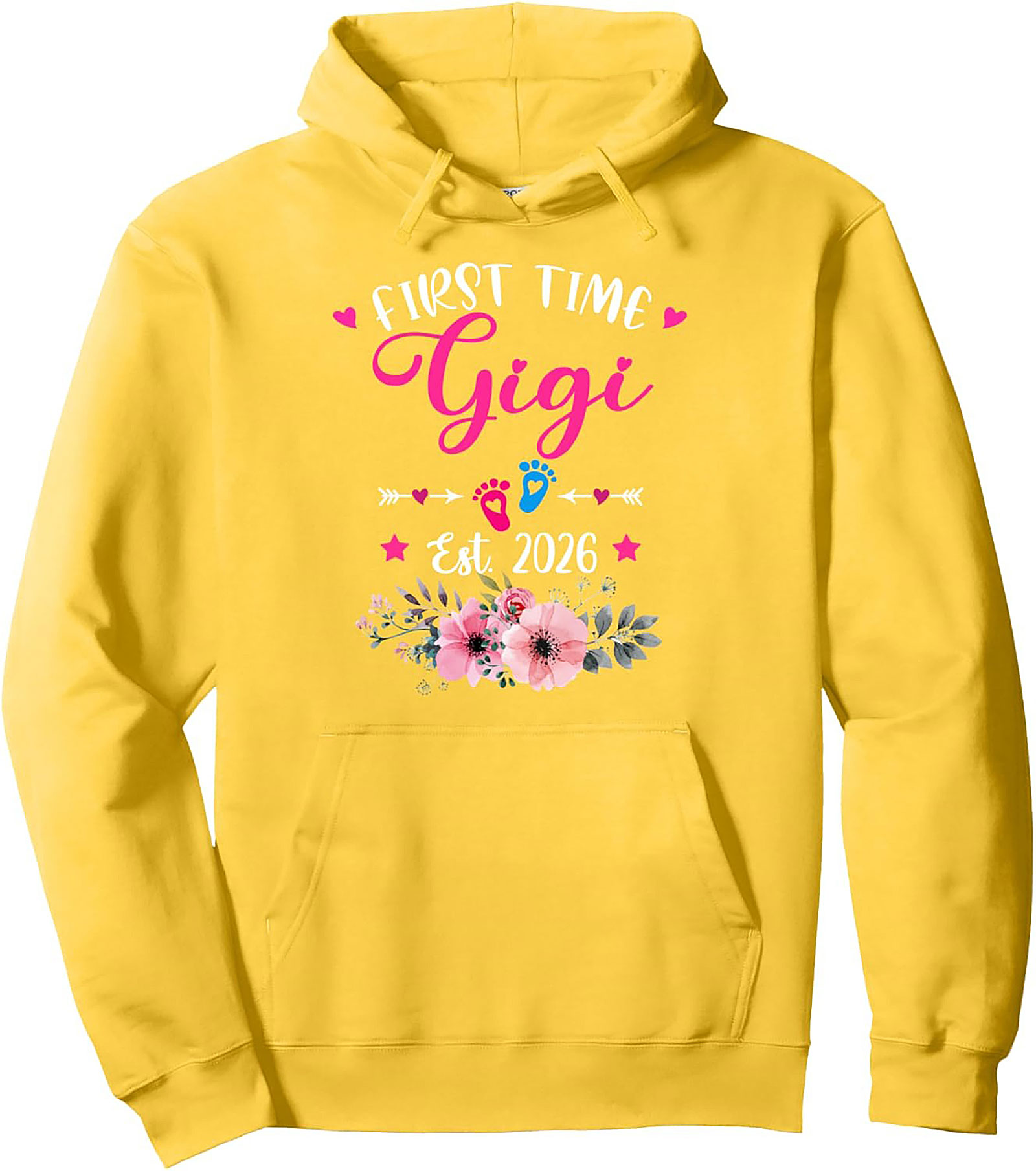 First Time Gigi Pullover Hoodie Est. 2026 Gift Idea