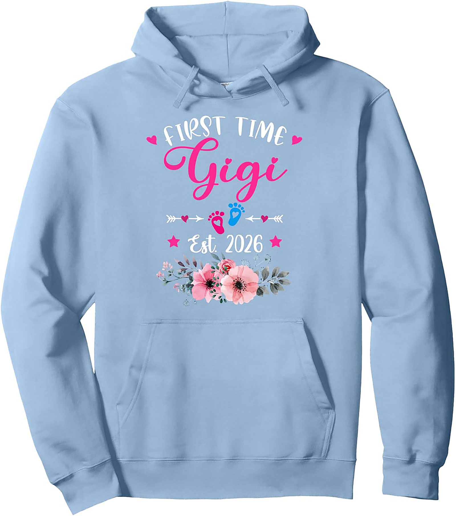 First Time Gigi Pullover Hoodie Est. 2026 Gift Idea