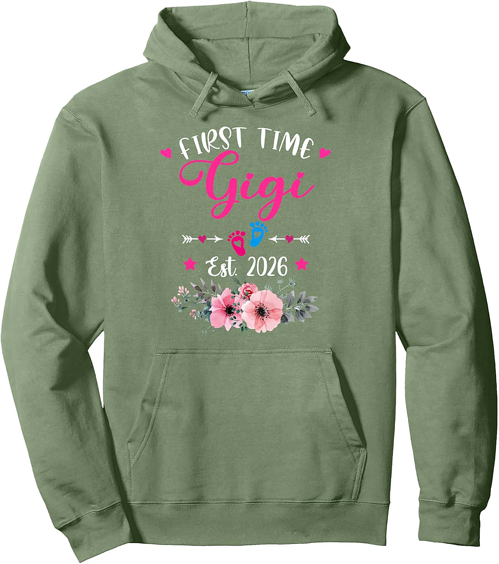 First Time Gigi Pullover Hoodie Est. 2026 Gift Idea