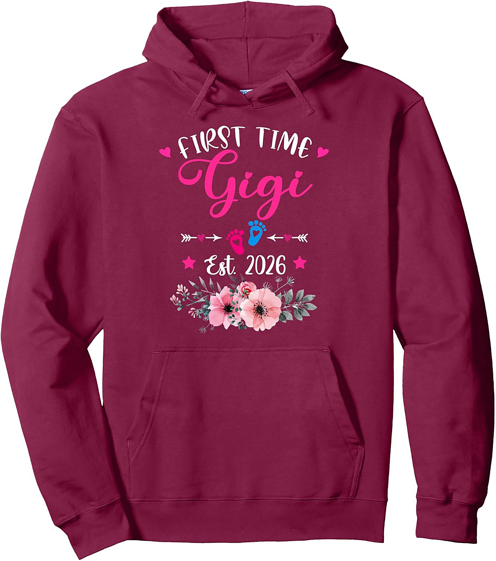 First Time Gigi Pullover Hoodie Est. 2026 Gift Idea