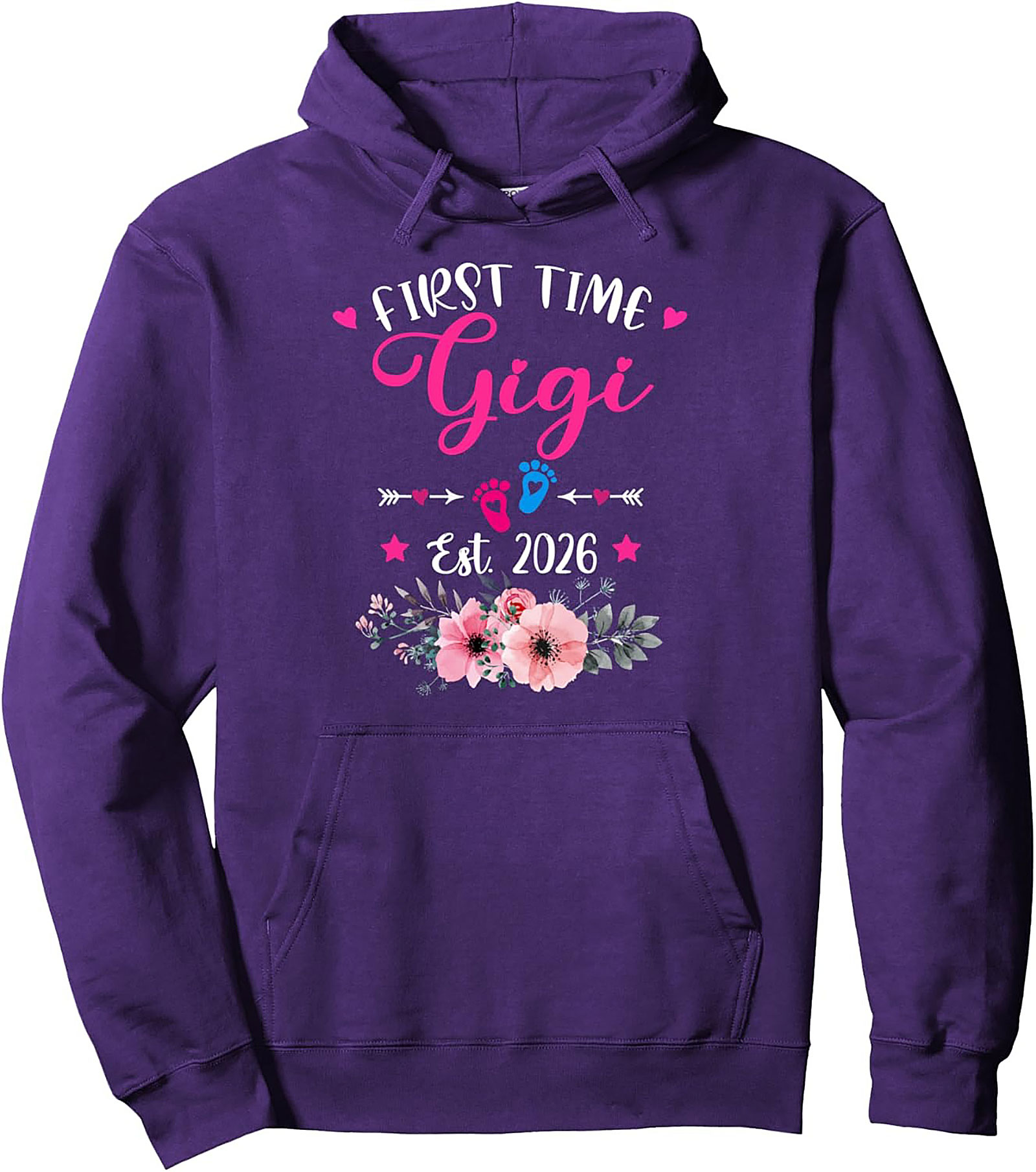 First Time Gigi Pullover Hoodie Est. 2026 Gift Idea