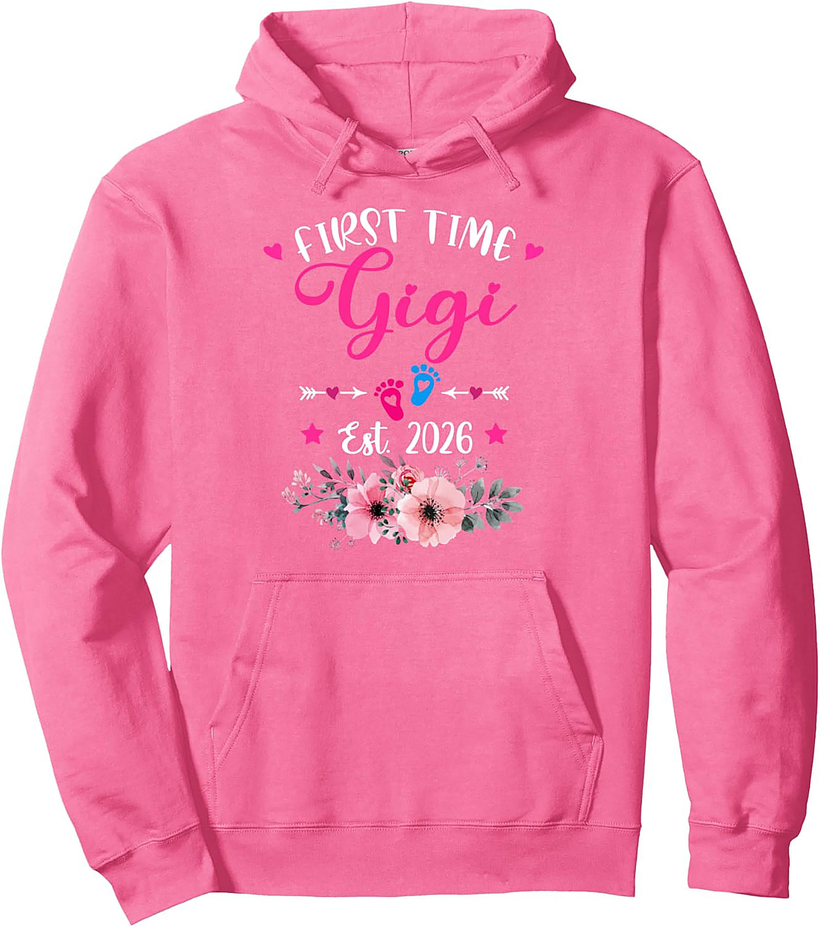 First Time Gigi Pullover Hoodie Est. 2026 Gift Idea