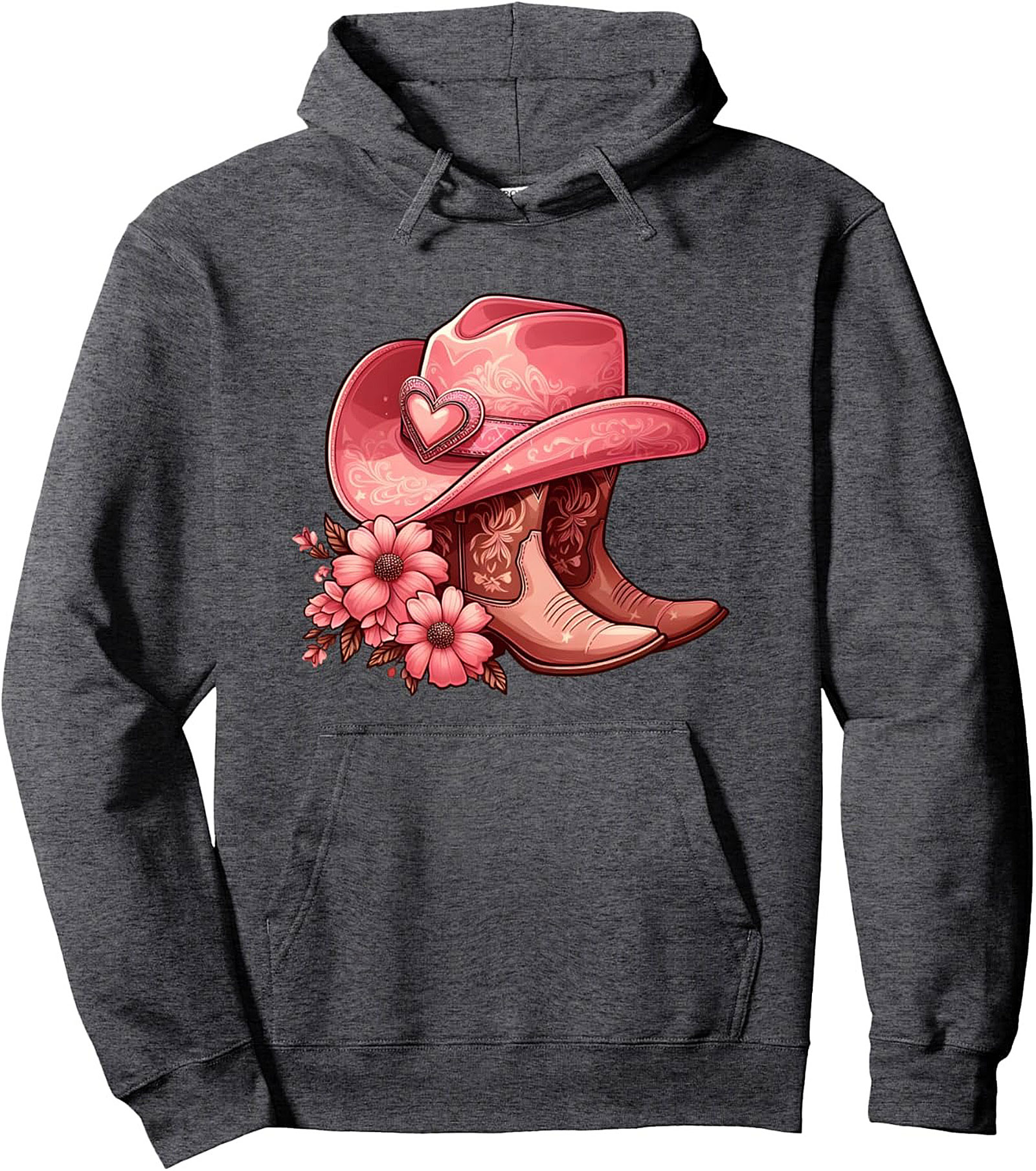 Pink Western Cowgirl Pullover Hoodie Cozy & Giftable