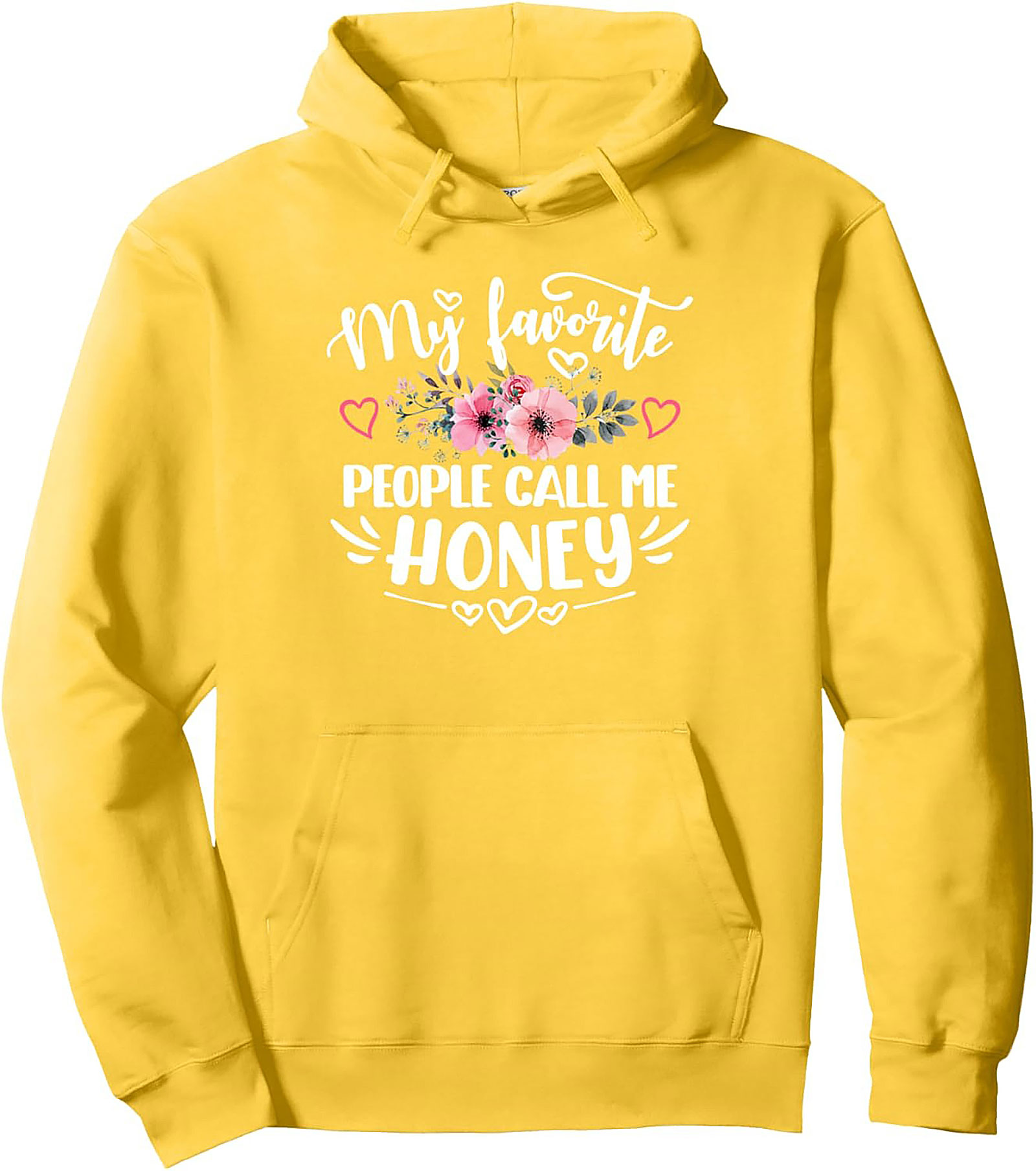 Honey Nickname Graphic Hoodie Cozy Pullover Gift Idea