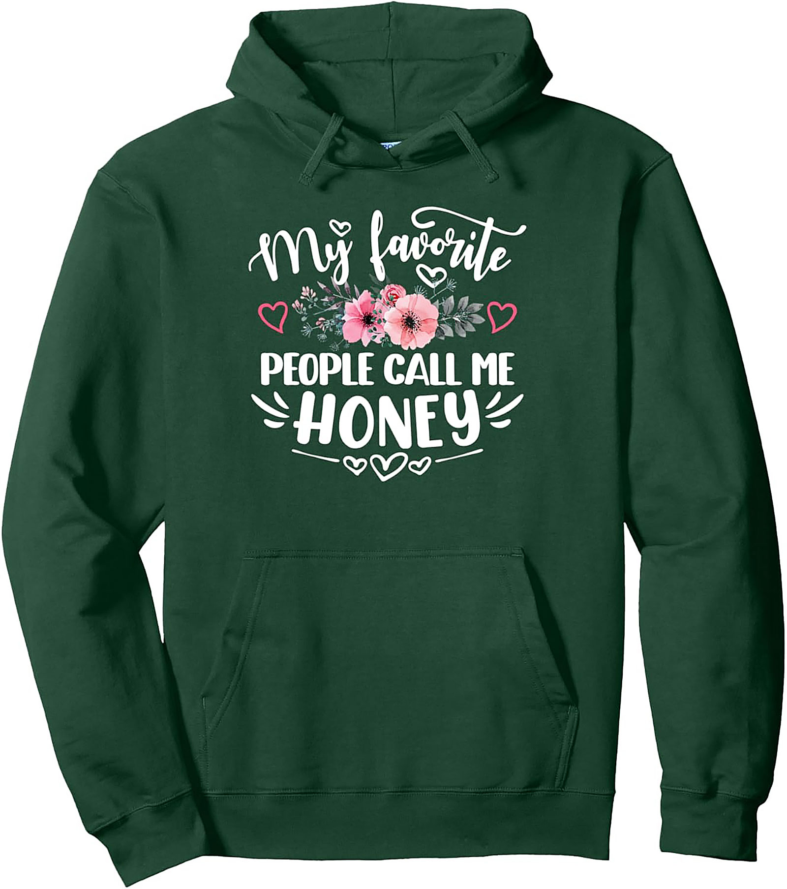 Honey Nickname Graphic Hoodie Cozy Pullover Gift Idea