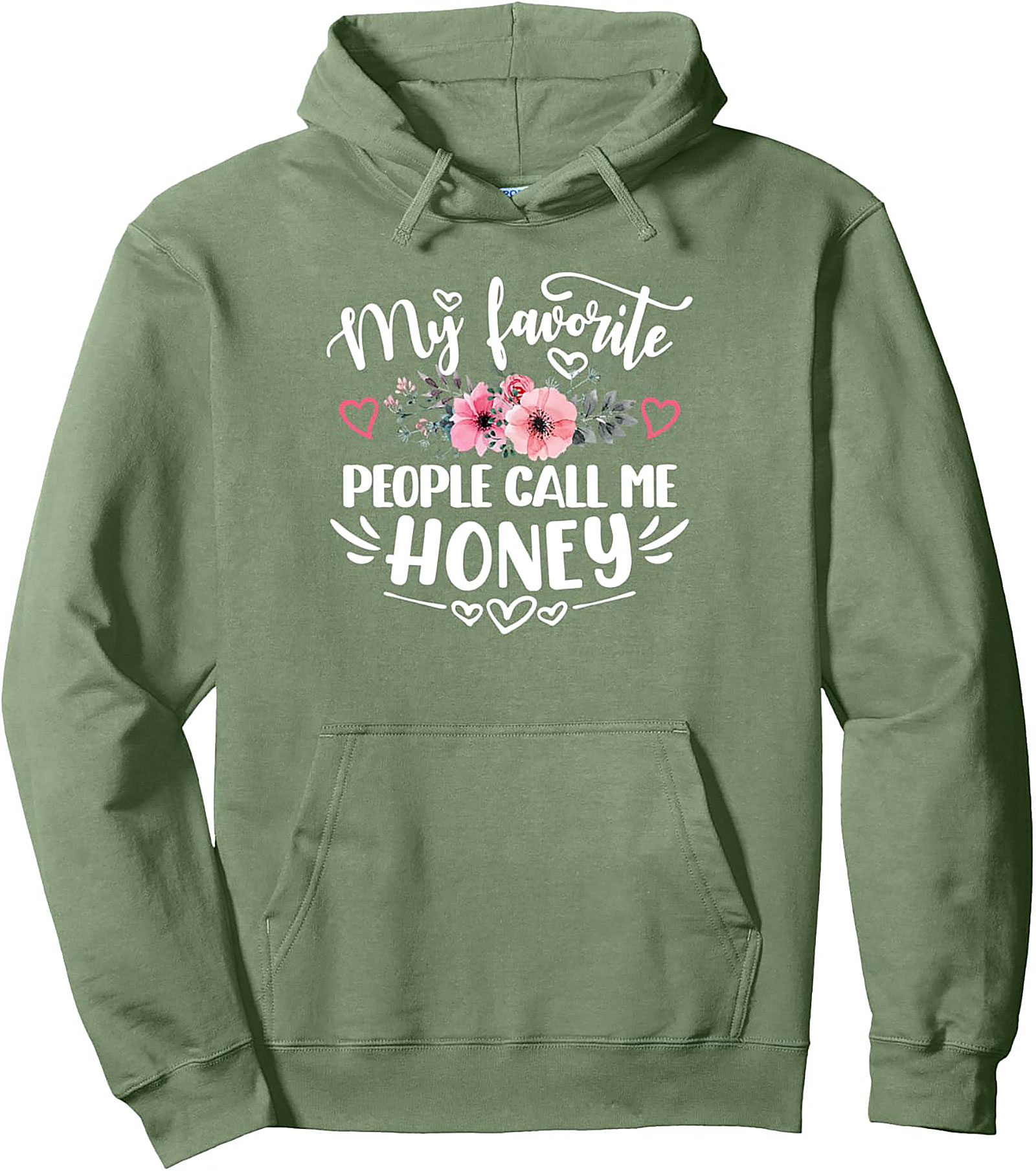 Honey Nickname Graphic Hoodie Cozy Pullover Gift Idea