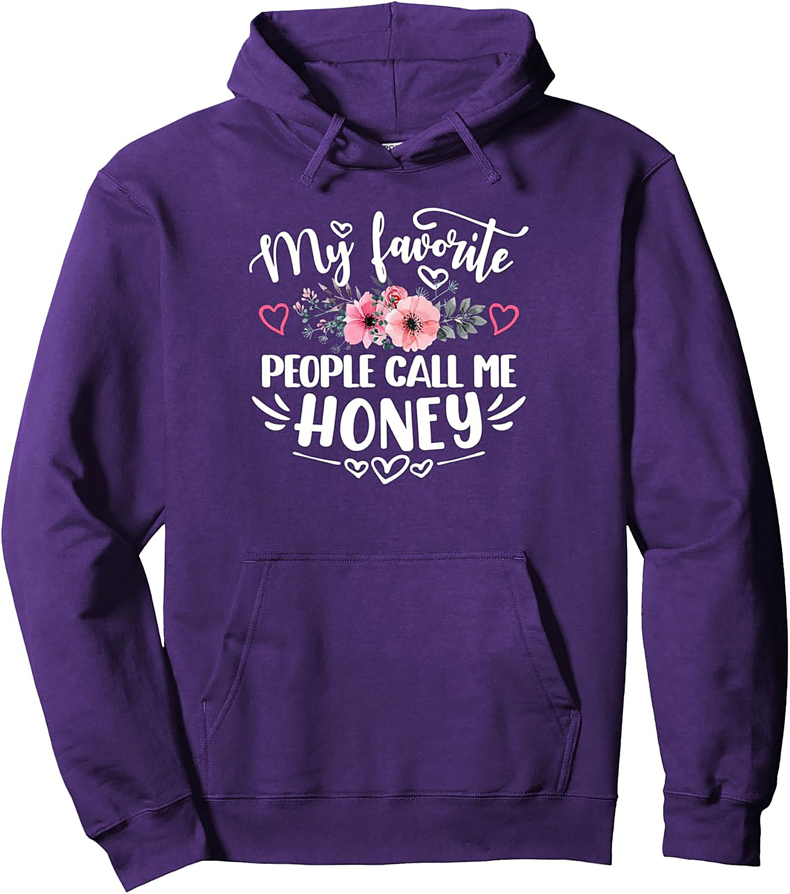 Honey Nickname Graphic Hoodie Cozy Pullover Gift Idea